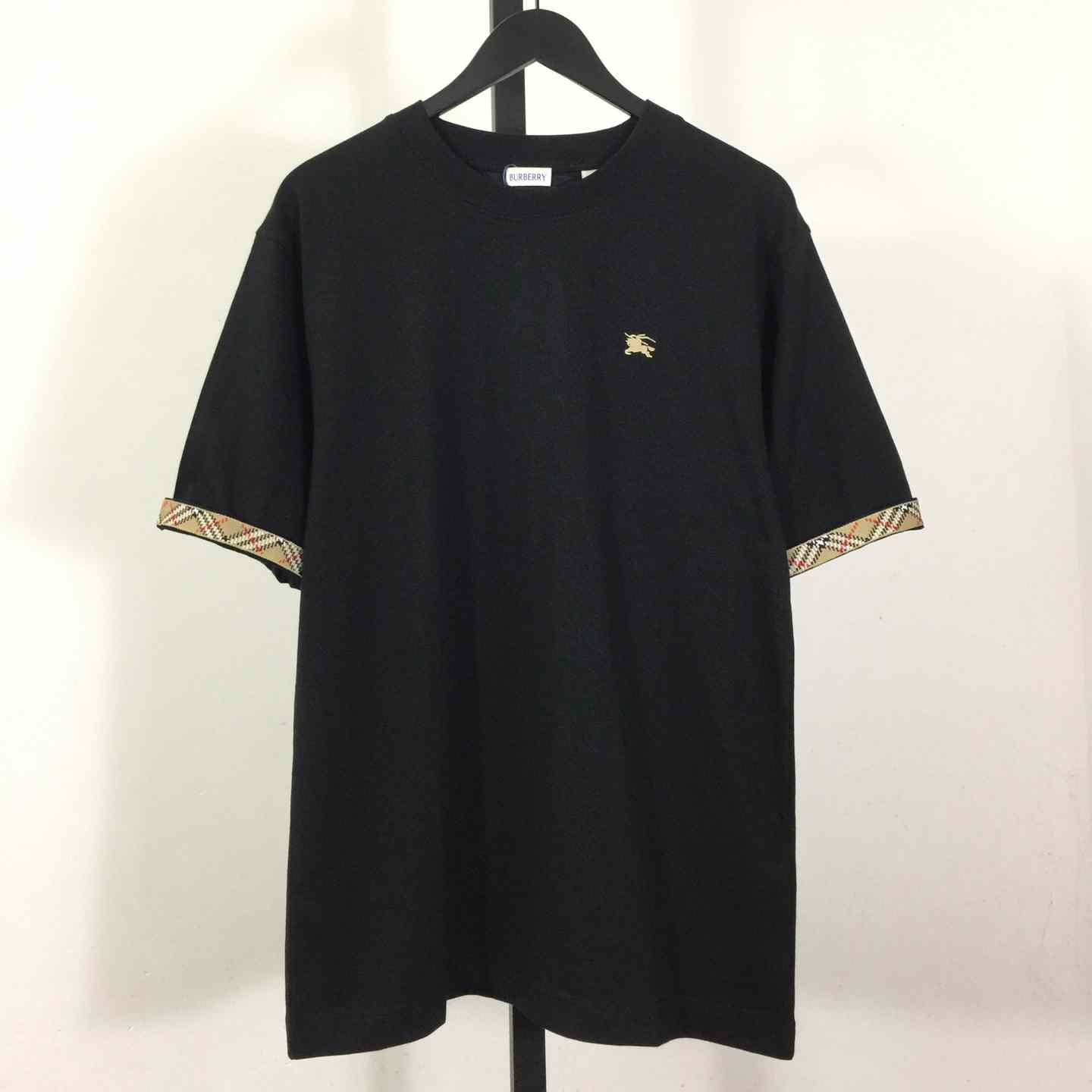 Burberry Check Trim Cotton T-shirt - DopestKickz