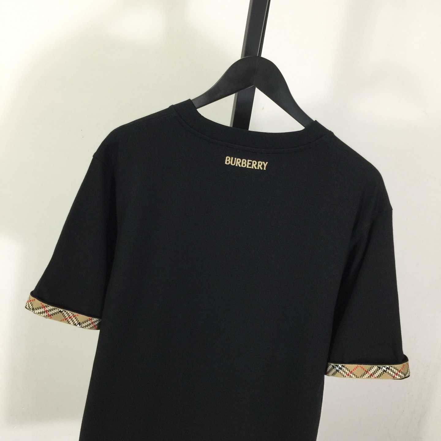Burberry Check Trim Cotton T-shirt - DopestKickz