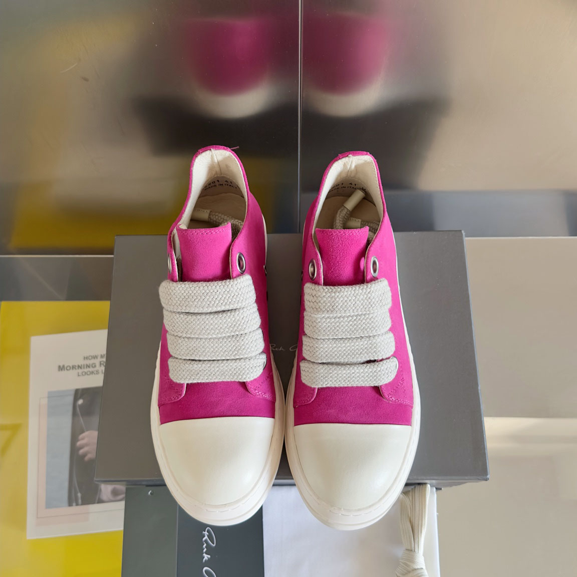Rick Owens Laces Low-top  Sneakers - DopestKickz