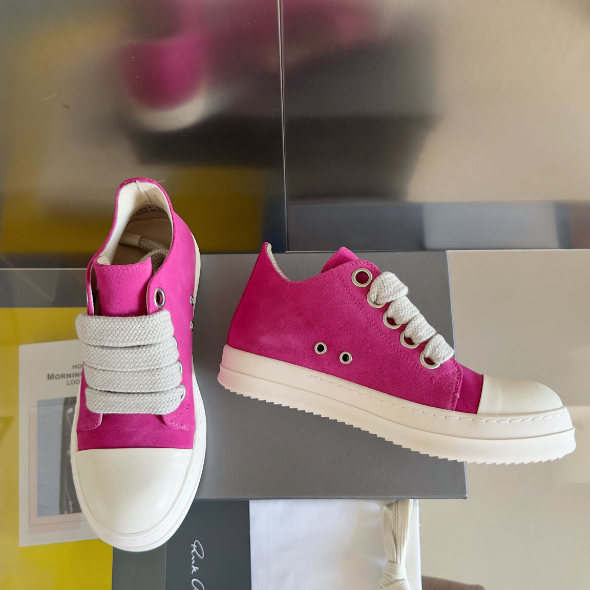 Rick Owens Laces Low-top  Sneakers - DopestKickz