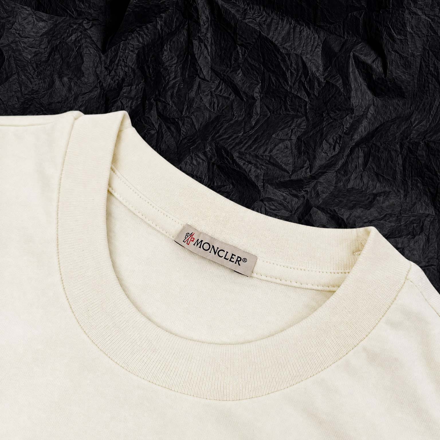 Moncler Striped Logo Cotton Jersey T-Shirt - DopestKickz
