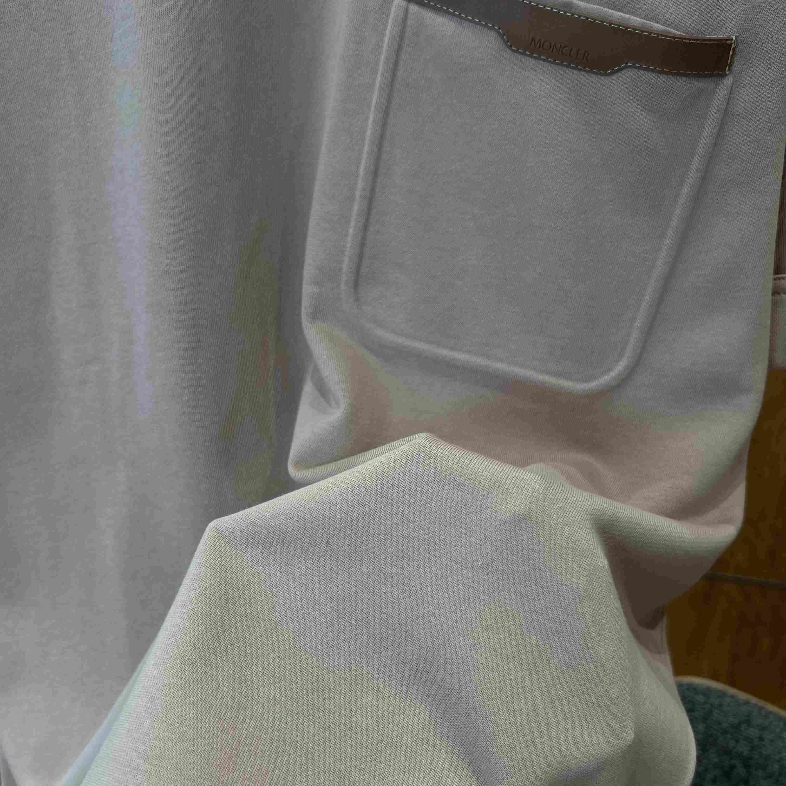 Moncler Leather-Trimmed Cotton T-Shirt - DopestKickz