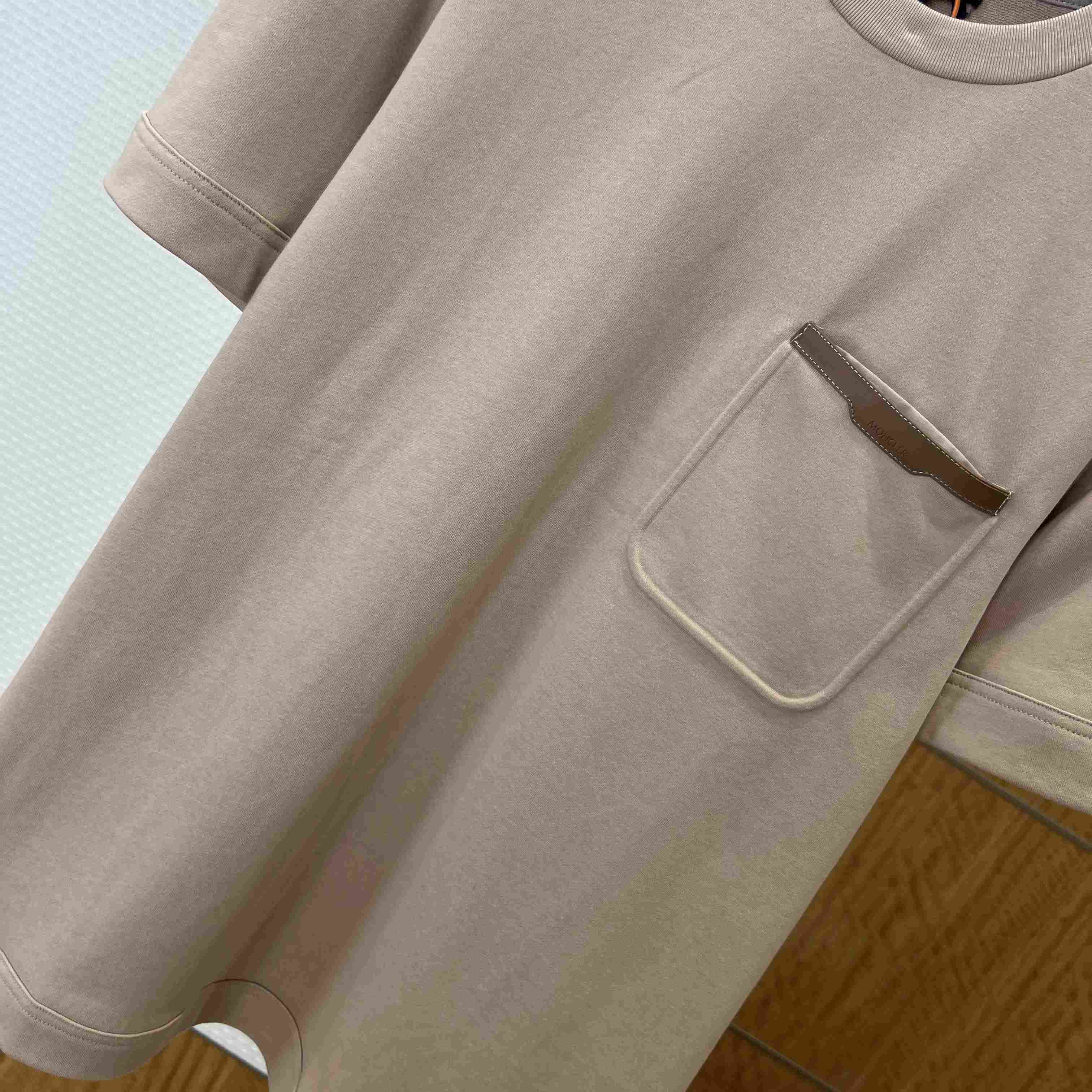 Moncler Leather-Trimmed Cotton T-Shirt - DopestKickz