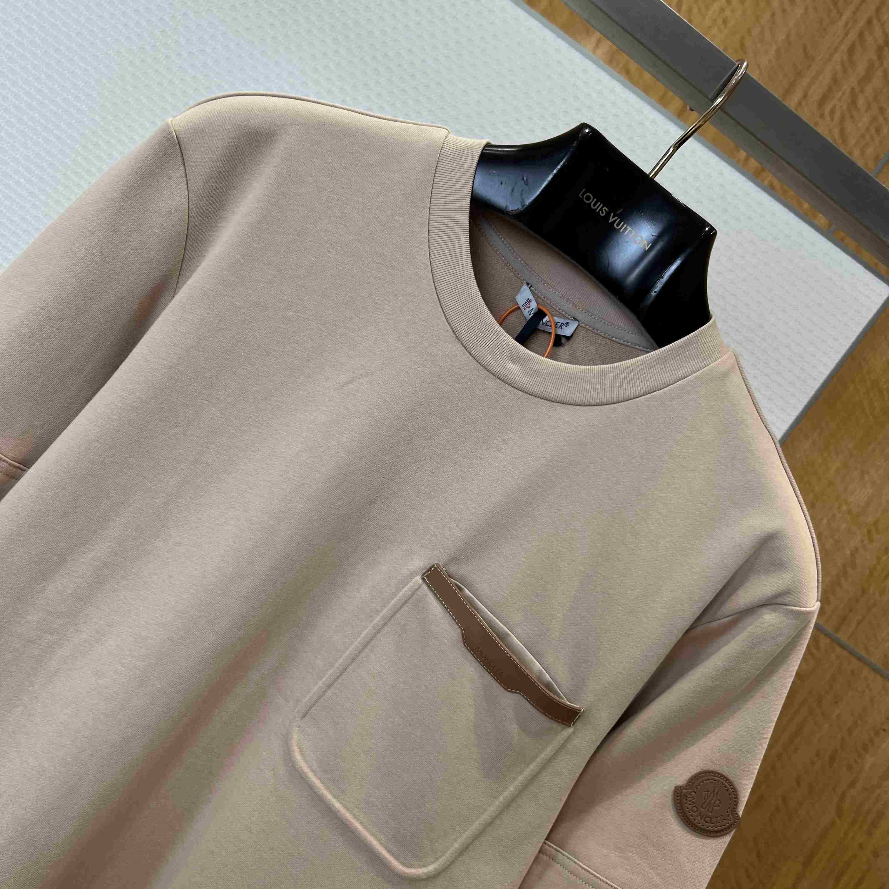 Moncler Leather-Trimmed Cotton T-Shirt - DopestKickz