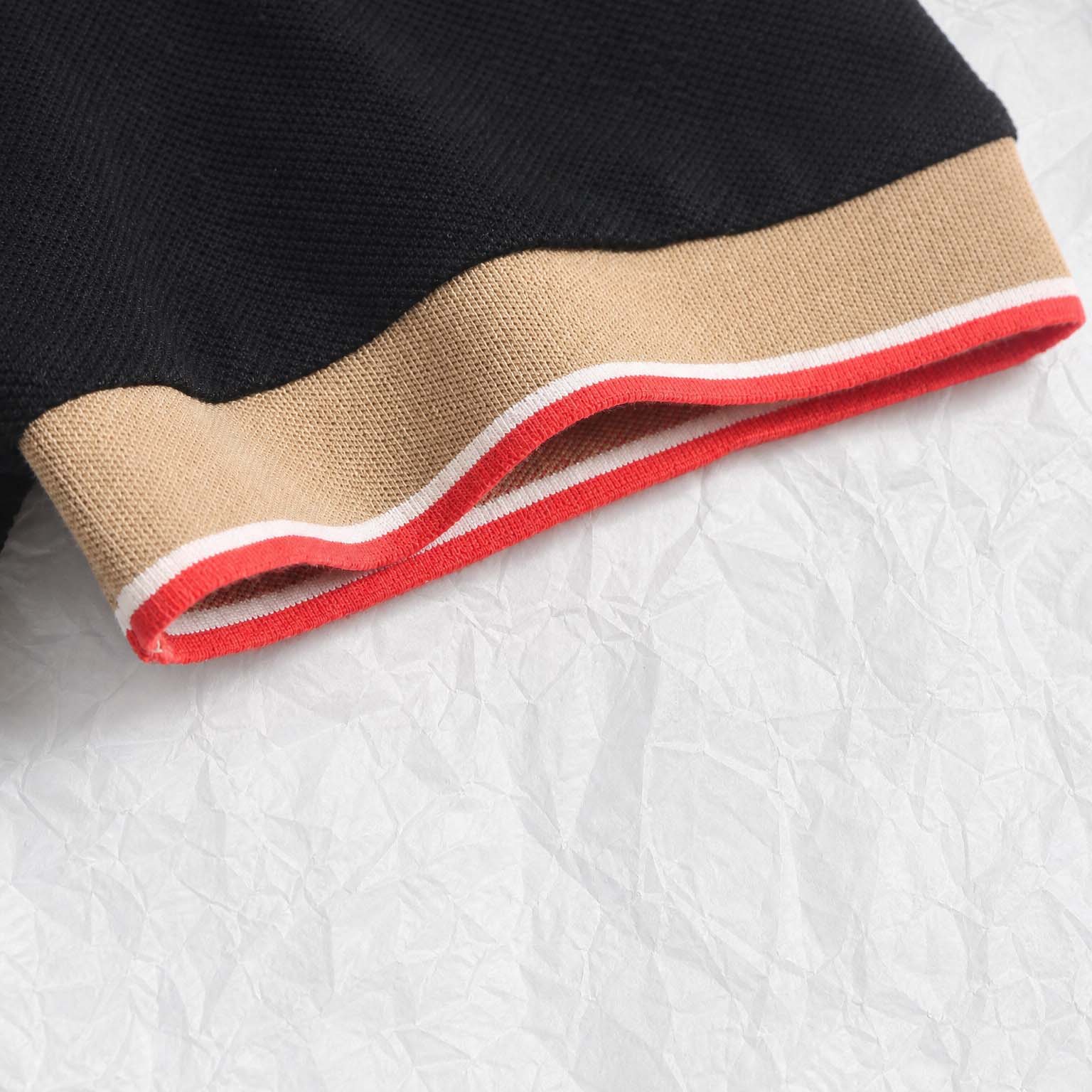 Burberry Logo Collar Cotton Polo Shirt - DopestKickz
