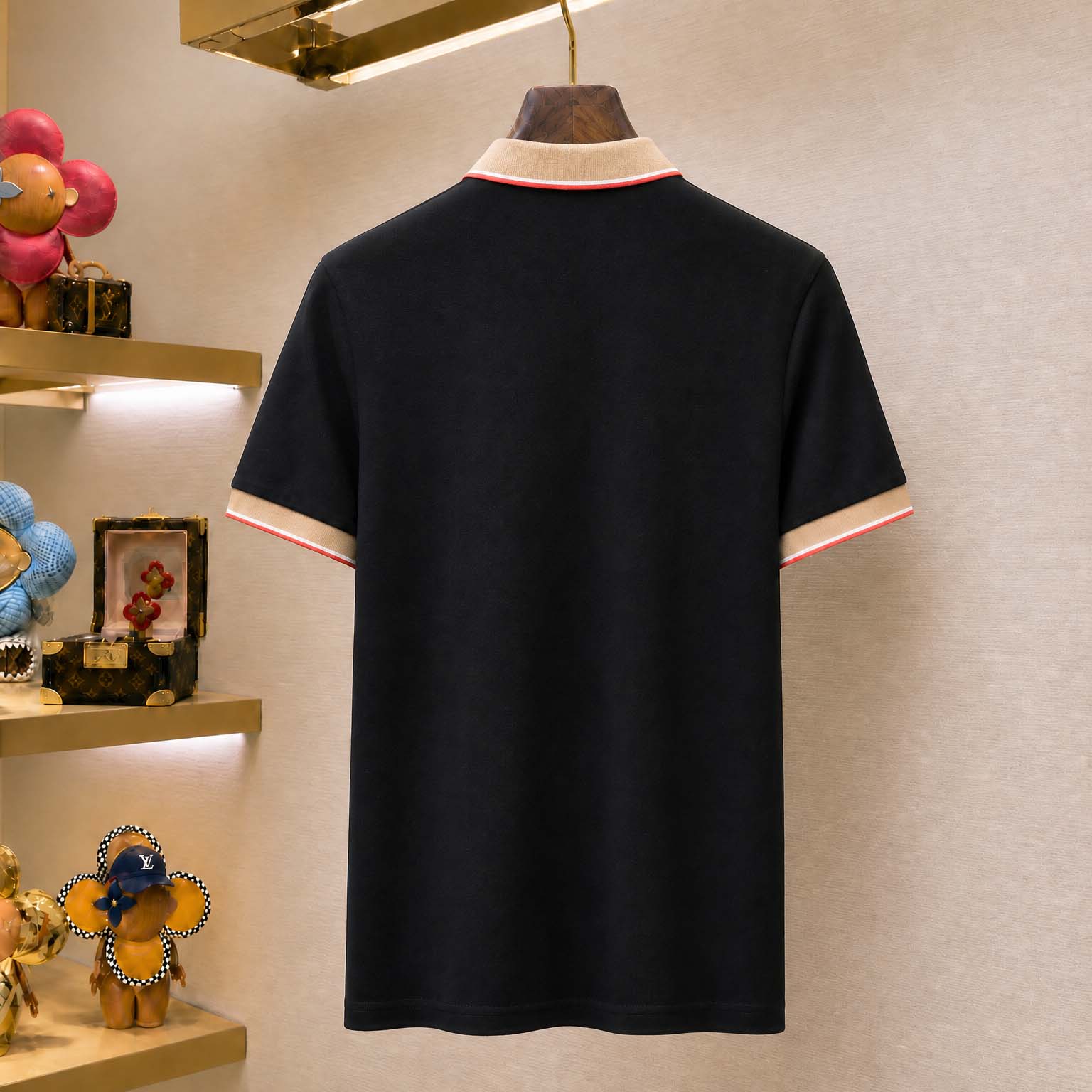 Burberry Logo Collar Cotton Polo Shirt - DopestKickz