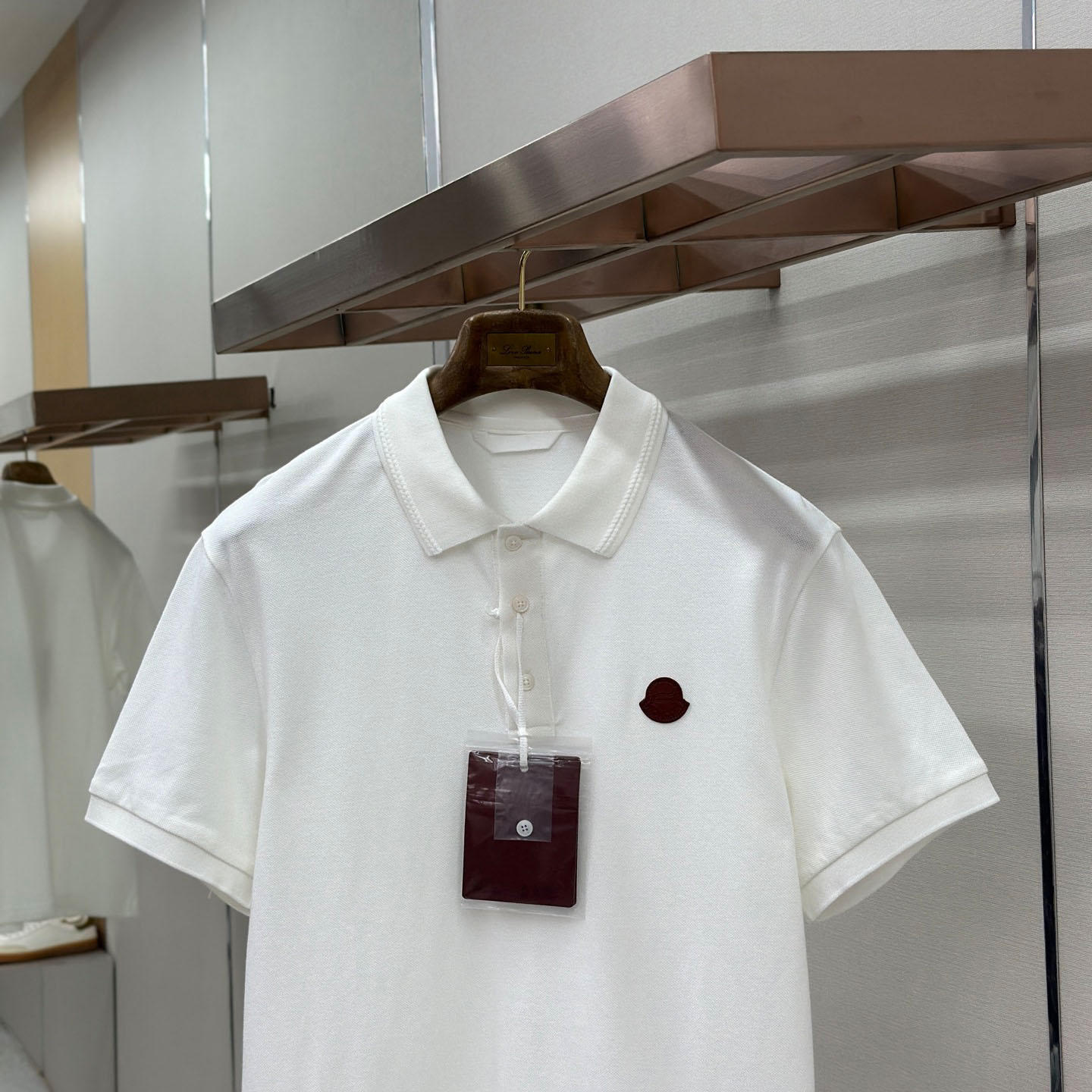 Moncler Logo Cotton Piquet Polo Shirt - DopestKickz