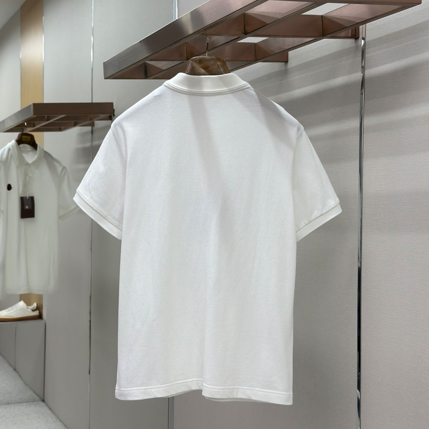 Moncler Logo Cotton Piquet Polo Shirt - DopestKickz