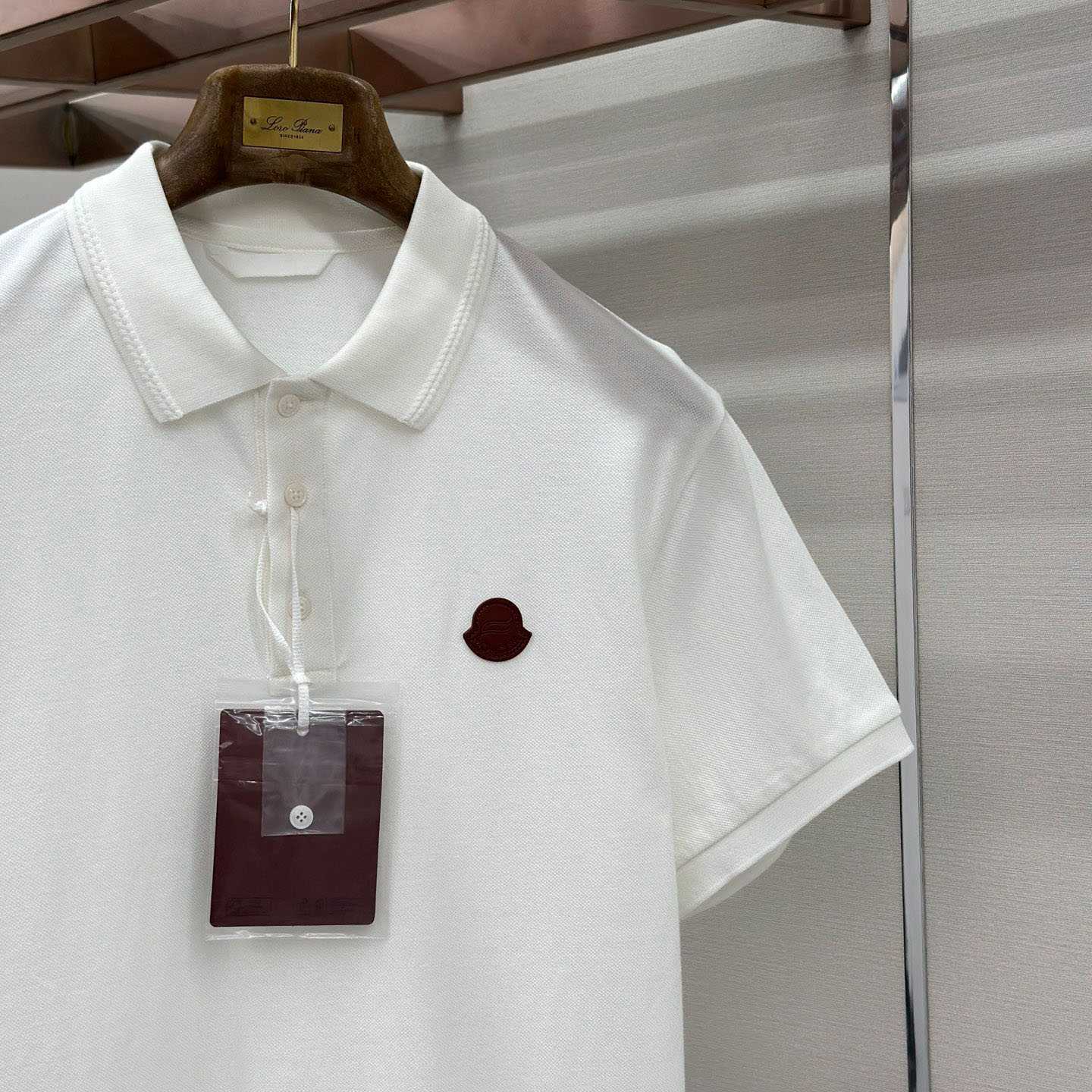 Moncler Logo Cotton Piquet Polo Shirt - DopestKickz
