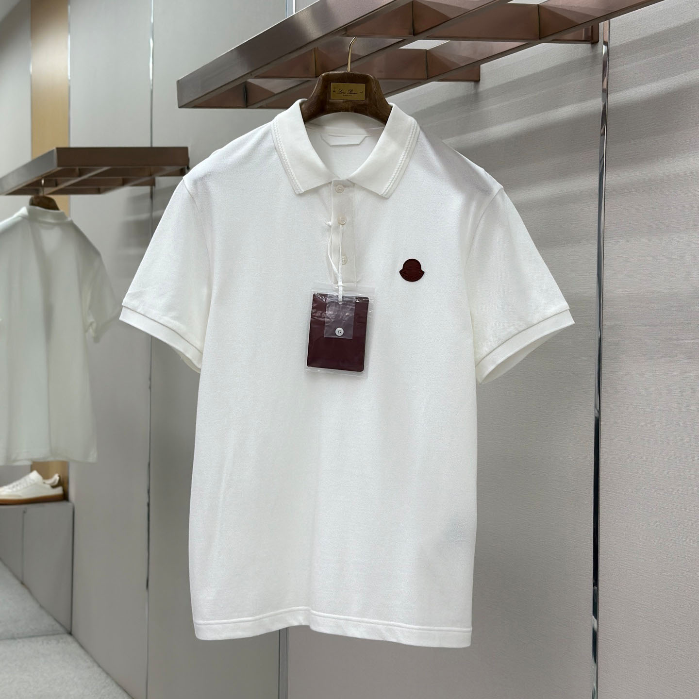 Moncler Logo Cotton Piquet Polo Shirt - DopestKickz