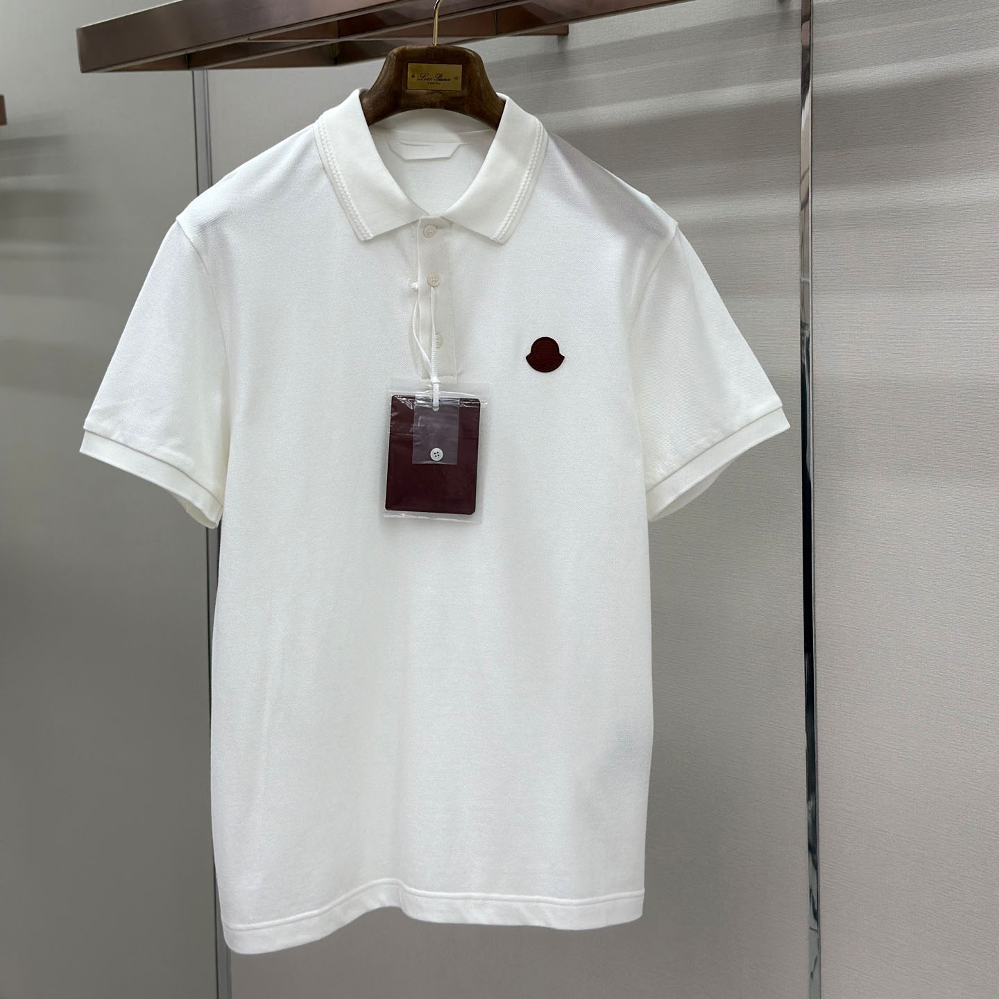 Moncler Logo Cotton Piquet Polo Shirt - DopestKickz