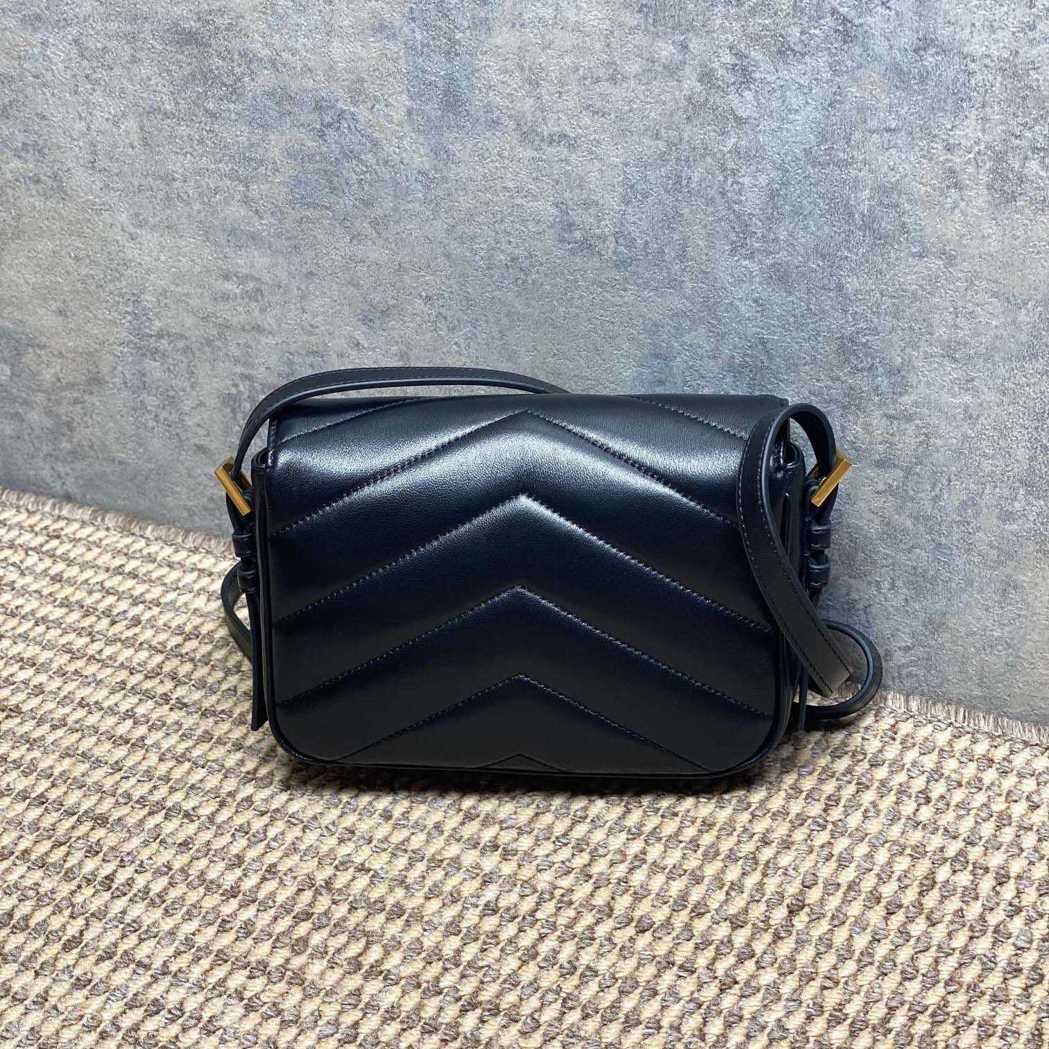 Saint Laurent LOULOU Toy Crossbody In MATELASSÉ Lambskin - DopestKickz