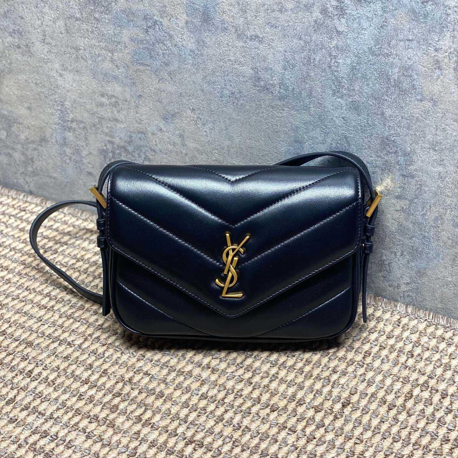 Saint Laurent LOULOU Toy Crossbody In MATELASSÉ Lambskin - DopestKickz