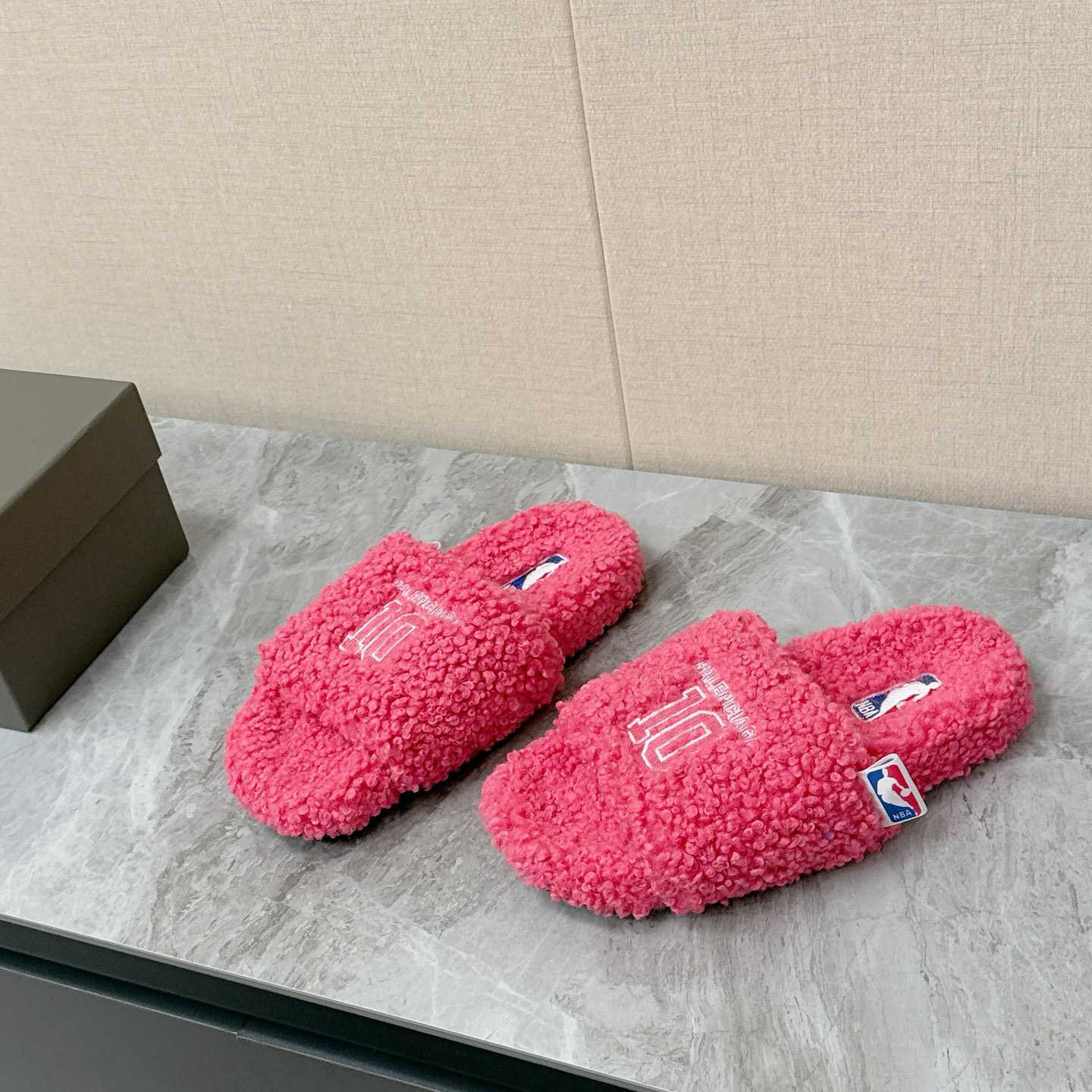 Balenciaga | Nba Collaboration Furry Open Mule - DopestKickz