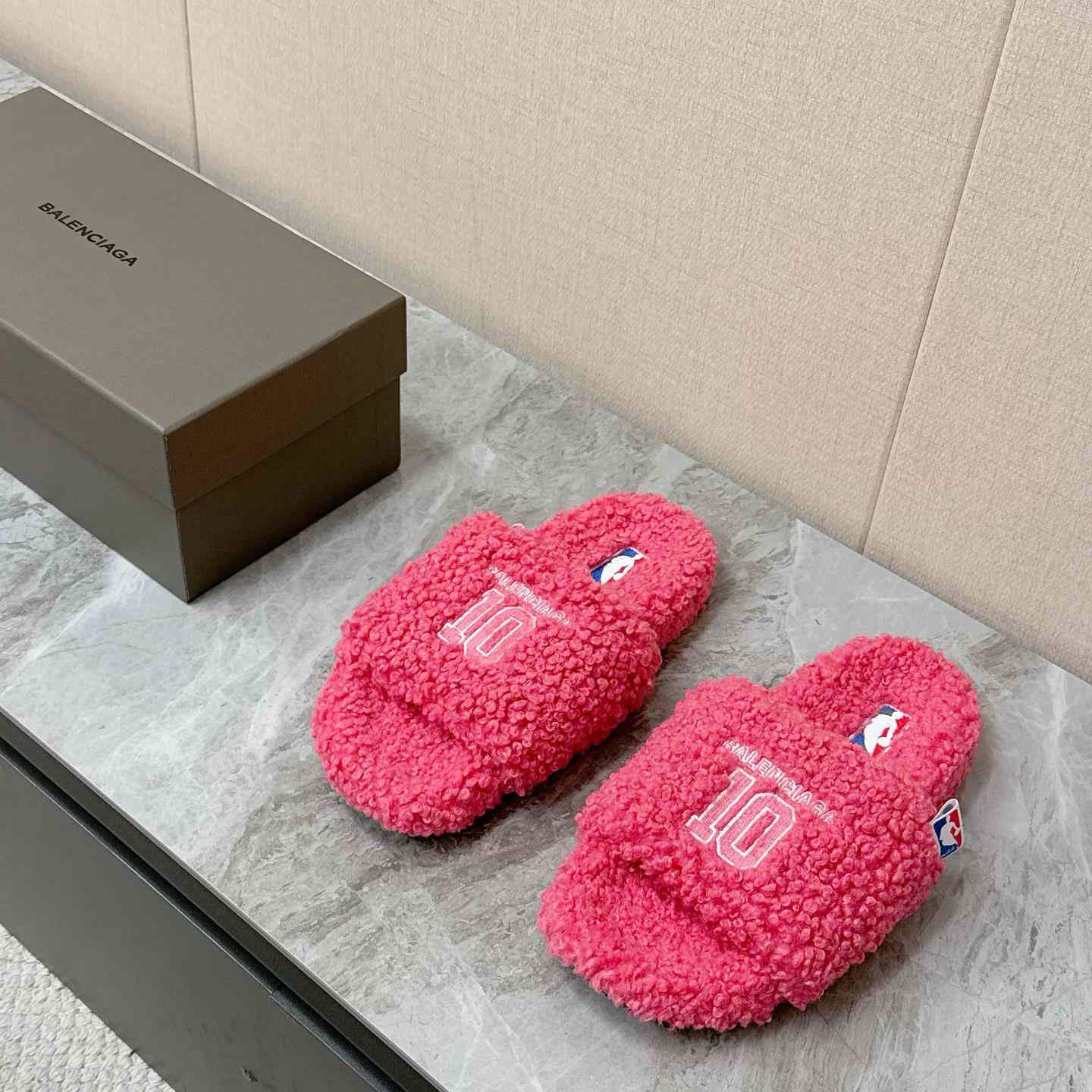 Balenciaga | Nba Collaboration Furry Open Mule - DopestKickz