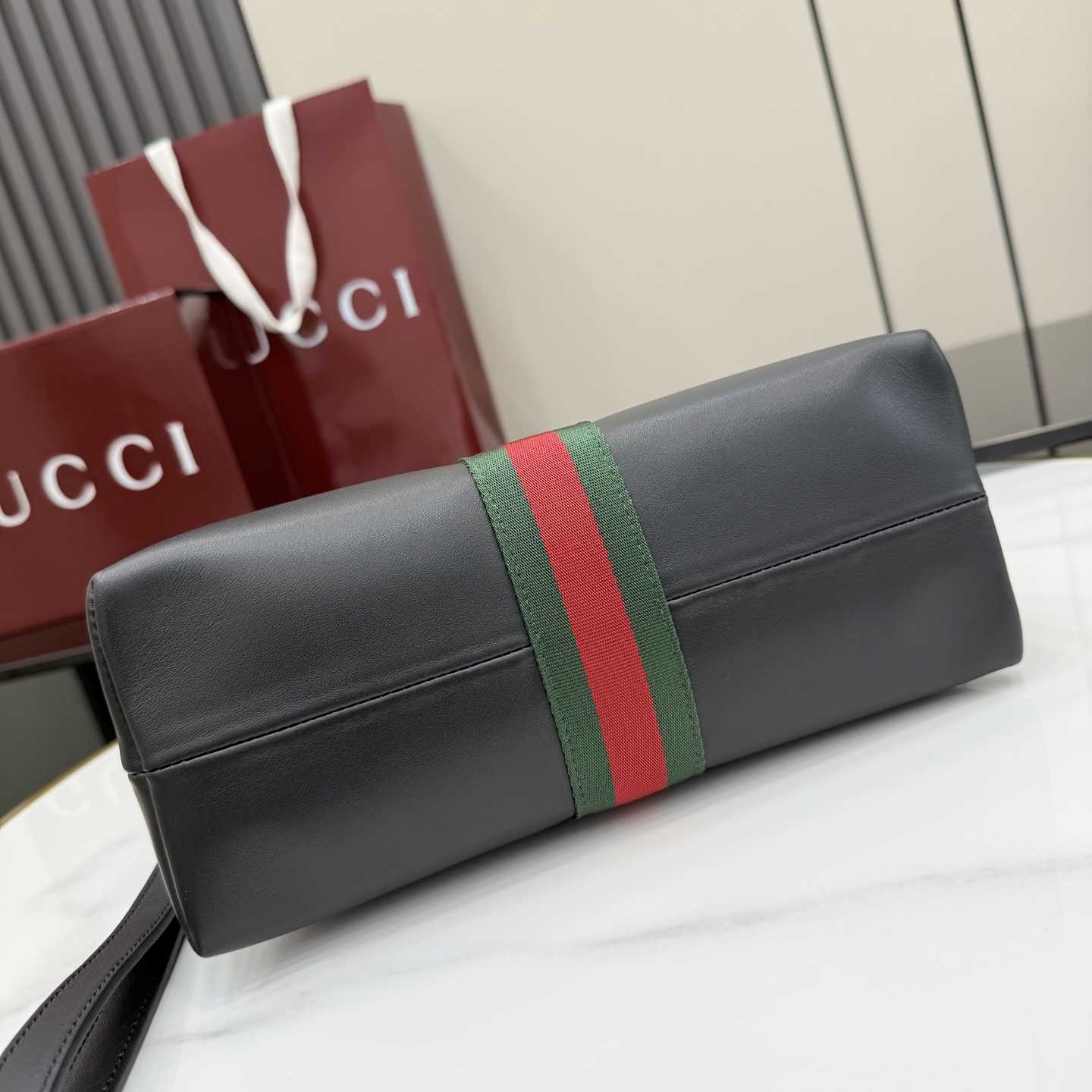 Gucci Web Trademark Medium Pouch - DopestKickz