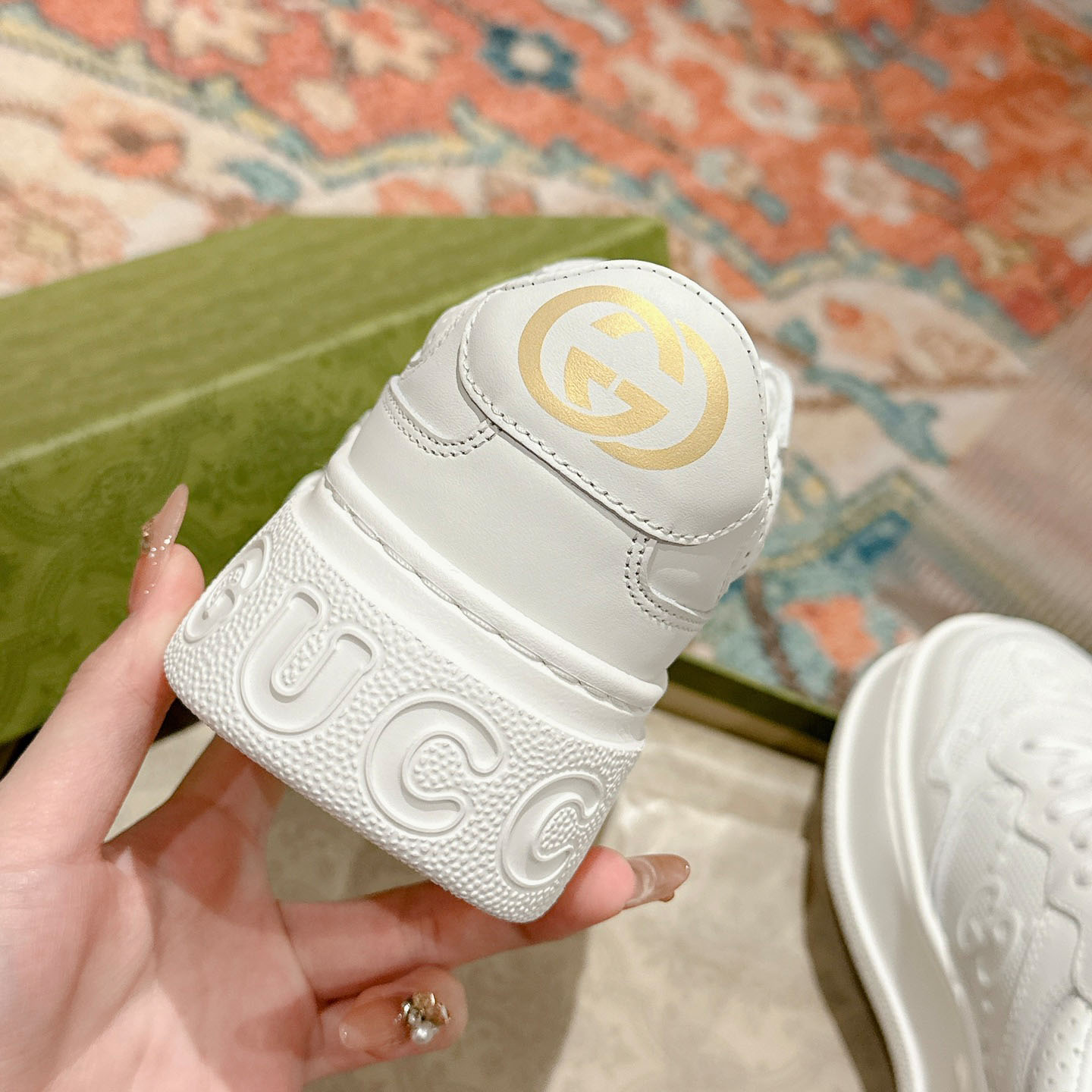 Gucci Wmns GG Embossed Sneaker 'White' - DopestKickz
