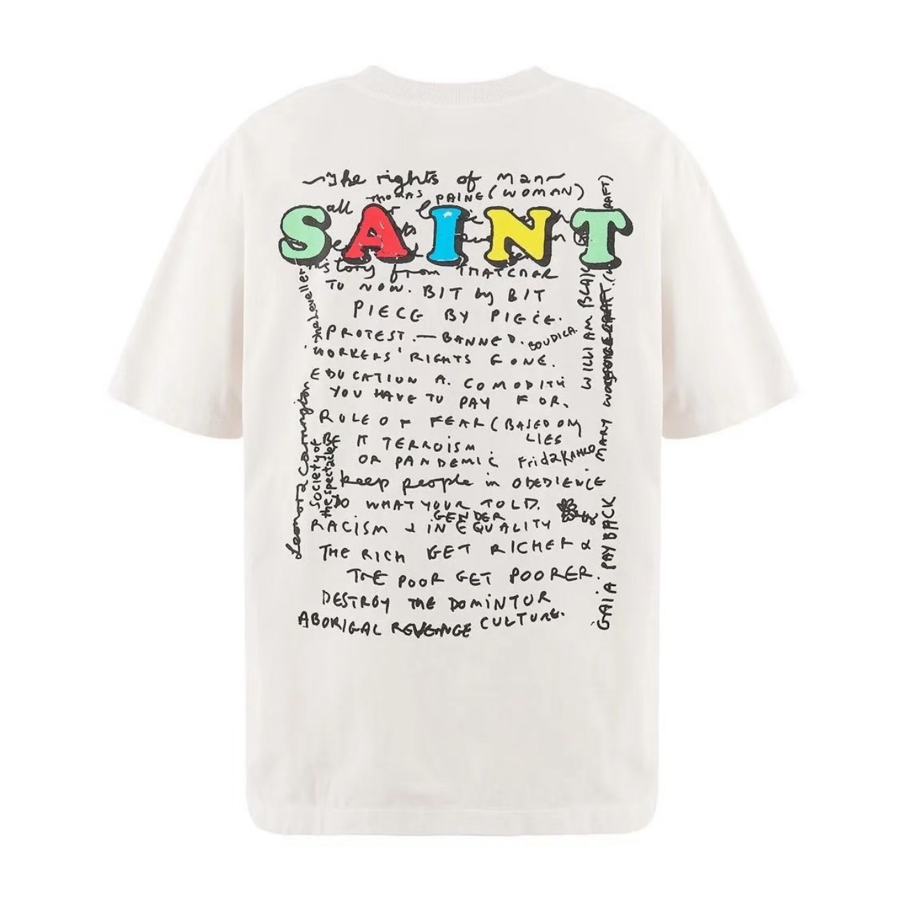 Saint Michael   'Mask' SS T-Shirt In White - DopestKickz