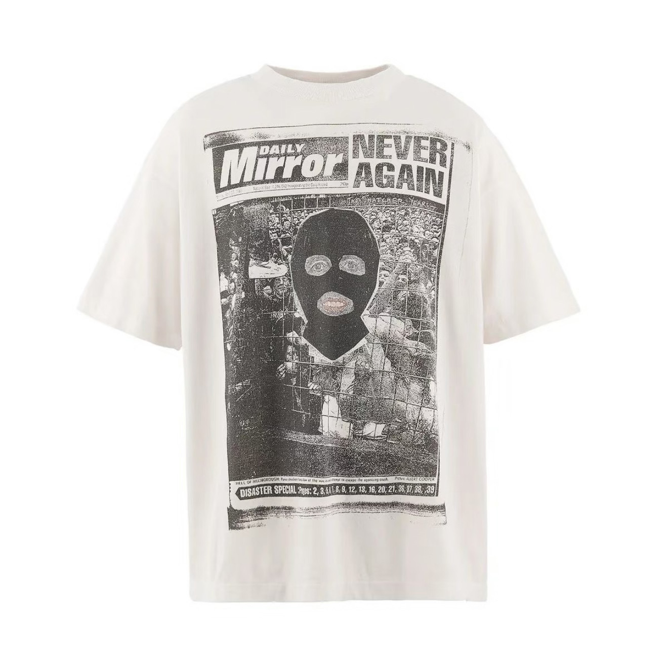 Saint Michael   'Mask' SS T-Shirt In White - DopestKickz