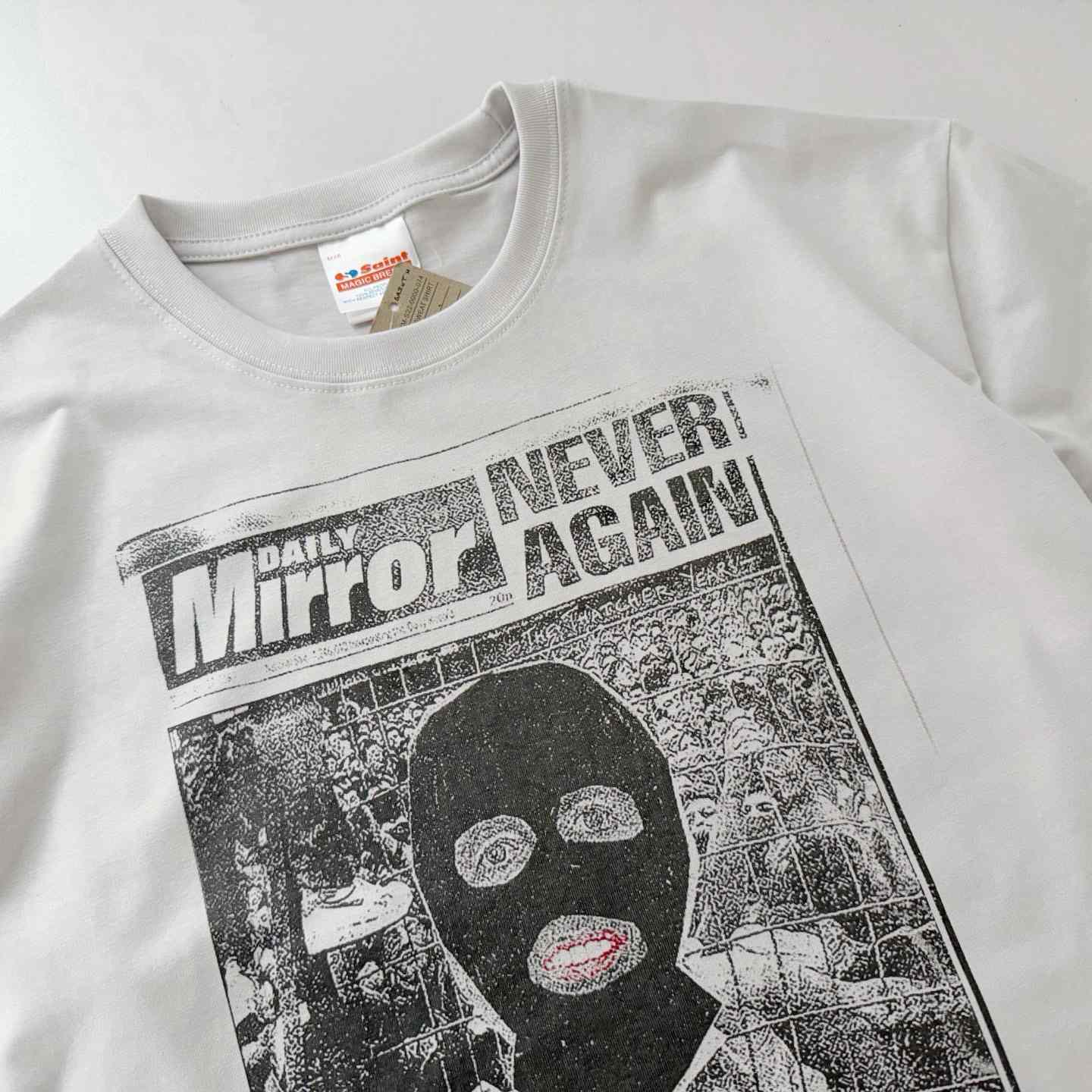 Saint Michael   'Mask' SS T-Shirt In White - DopestKickz