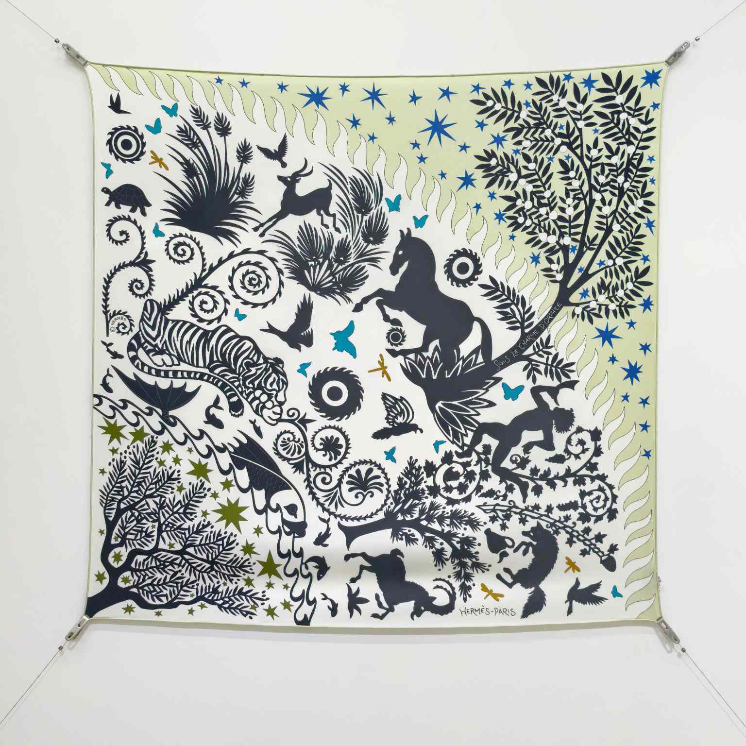 Hermes Sous le Charme D'Orphee Detail Scarf  - DopestKickz