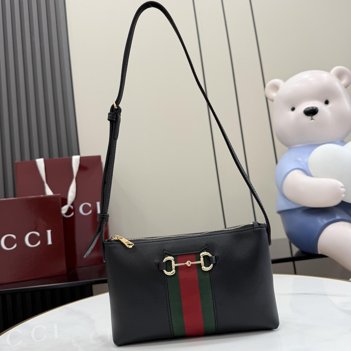 Gucci Gucci Horsebit Web Small Shoulder Bag - DopestKickz
