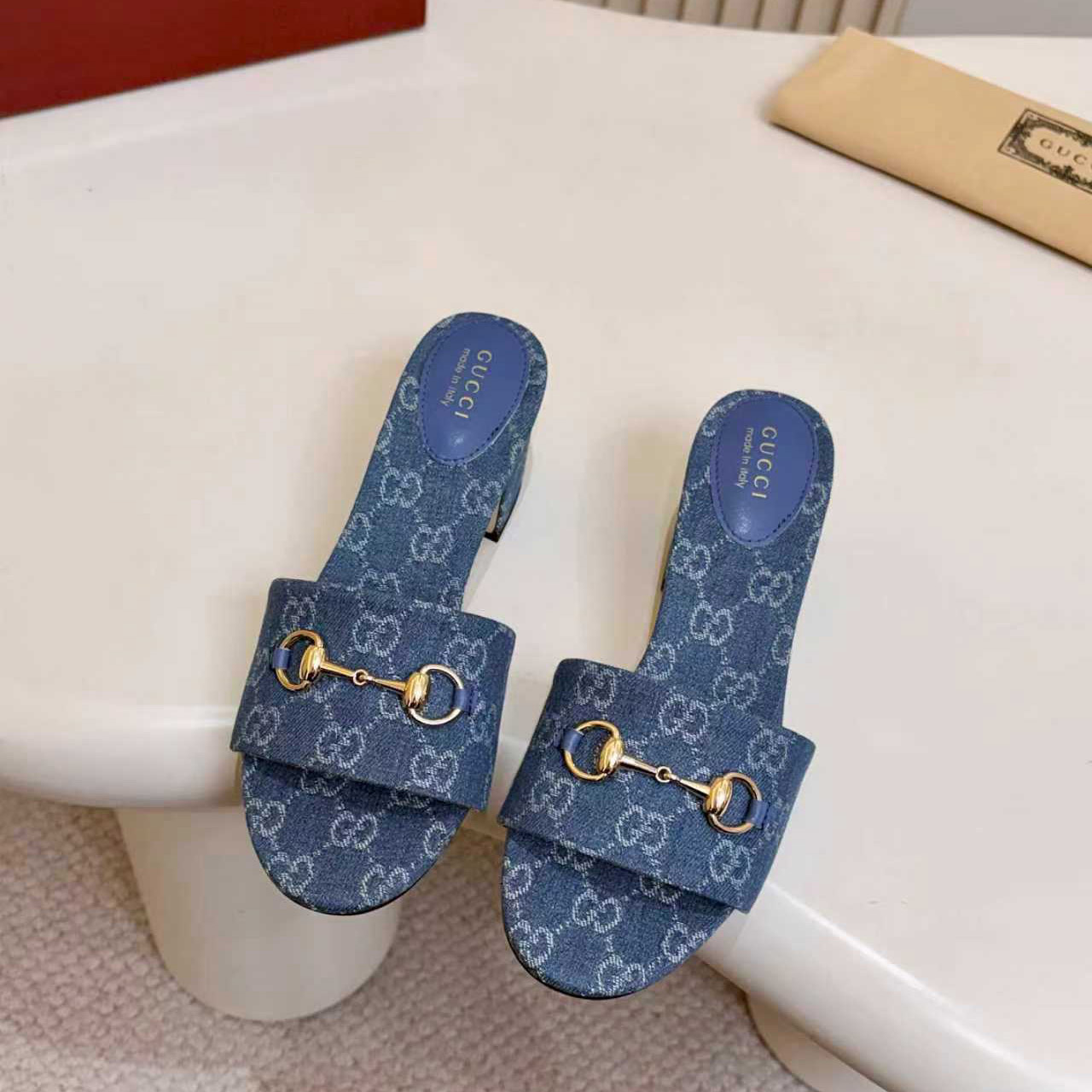 Gucci Slide Sandal With Horsebit - DopestKickz