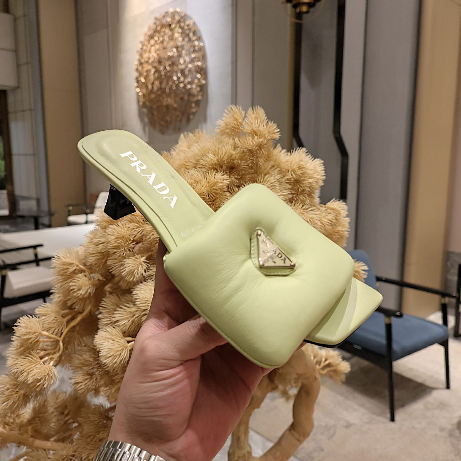 Prada Soft Padded Nappa Sandals - DopestKickz