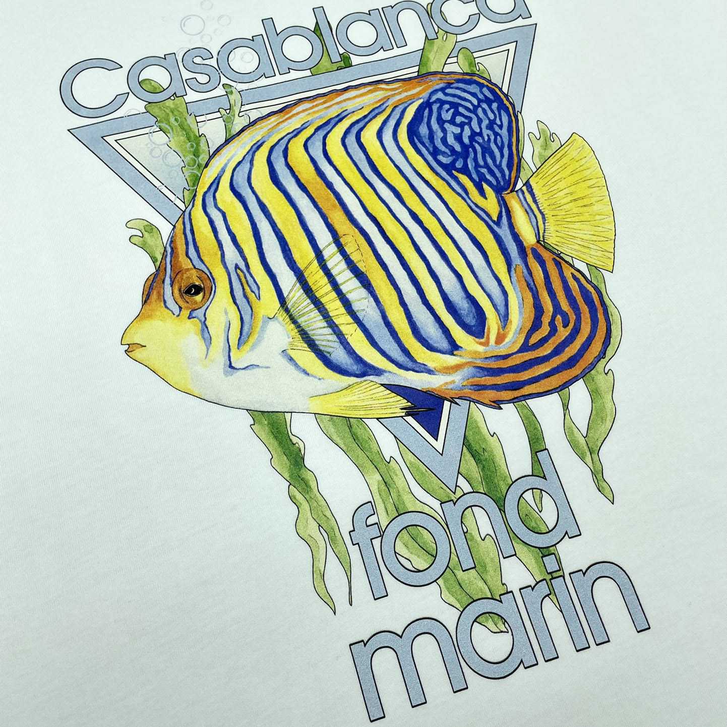 Casablanca Fond Marin T‑Shirt C493 - DopestKickz
