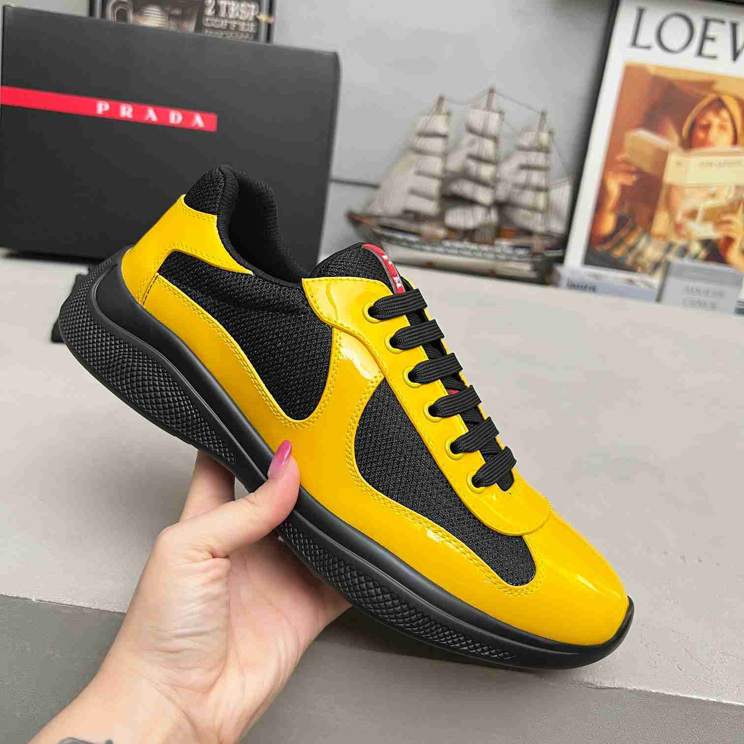Prada America's Cup 'Yellow Black' - DopestKickz