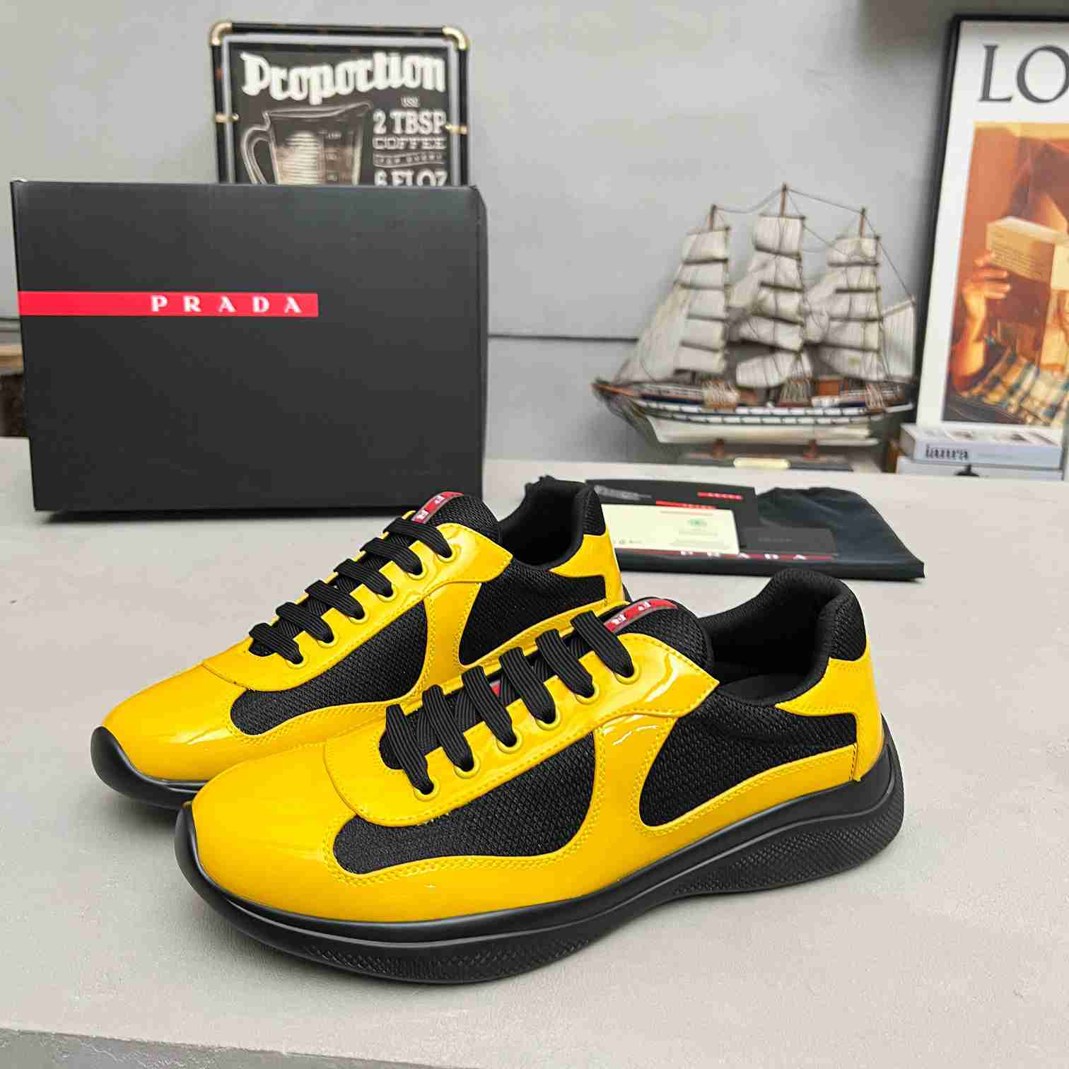Prada America's Cup 'Yellow Black' - DopestKickz