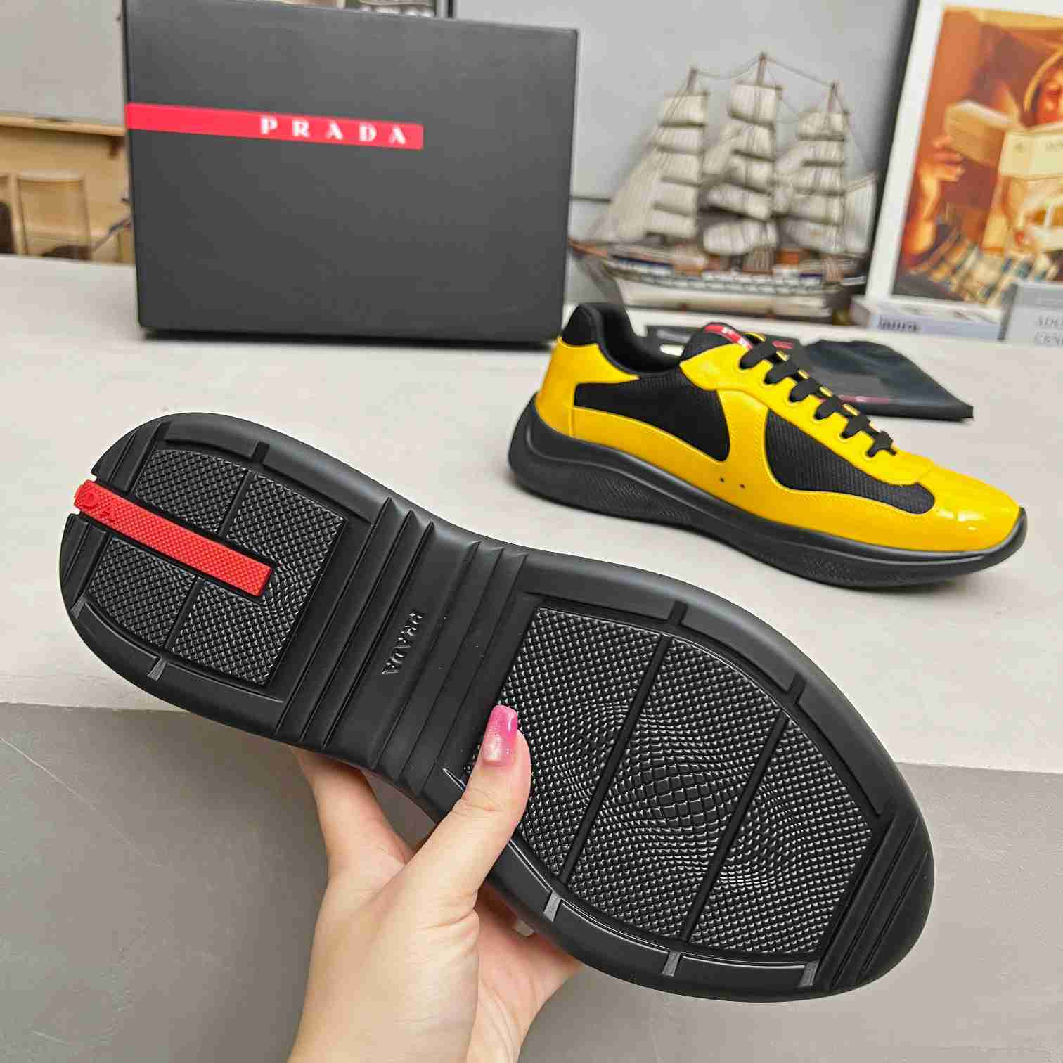 Prada America's Cup 'Yellow Black' - DopestKickz