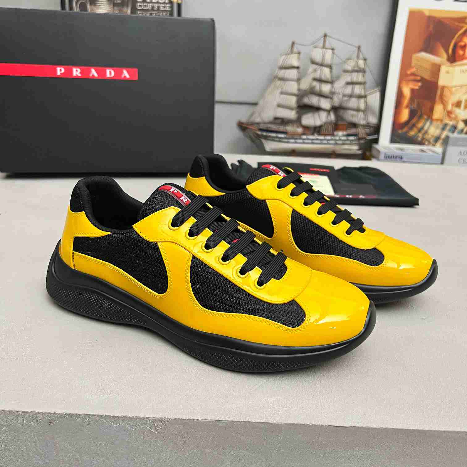Prada America's Cup 'Yellow Black' - DopestKickz