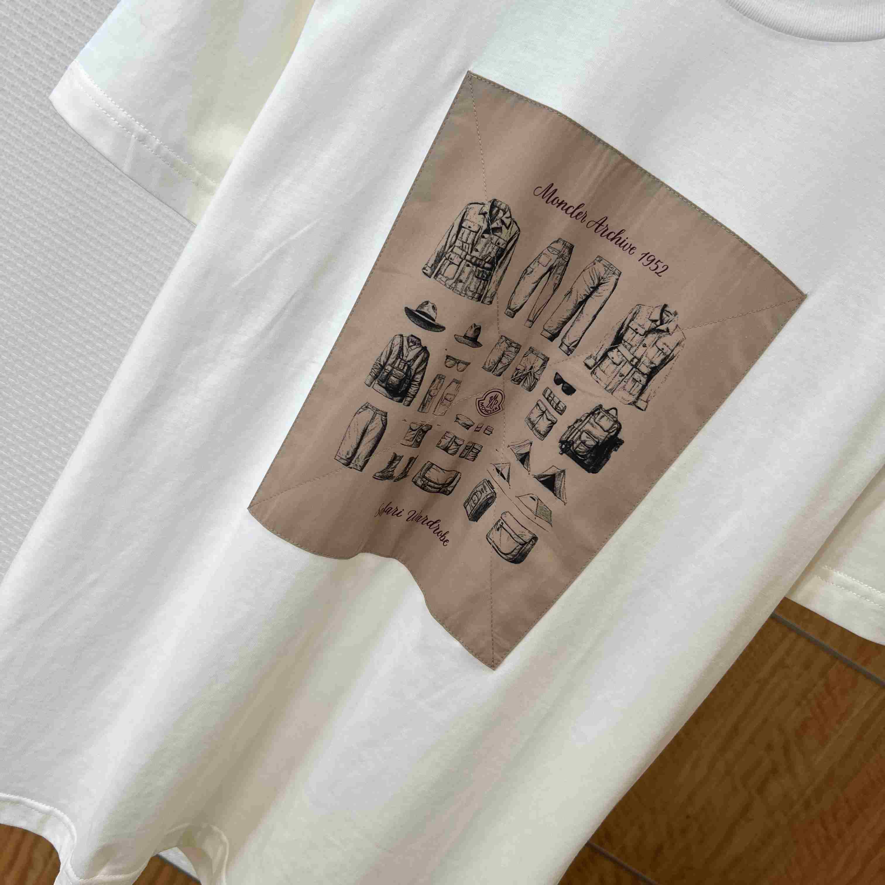 Moncler  Safari Wardrobe-Print Cotton T-Shirt - DopestKickz