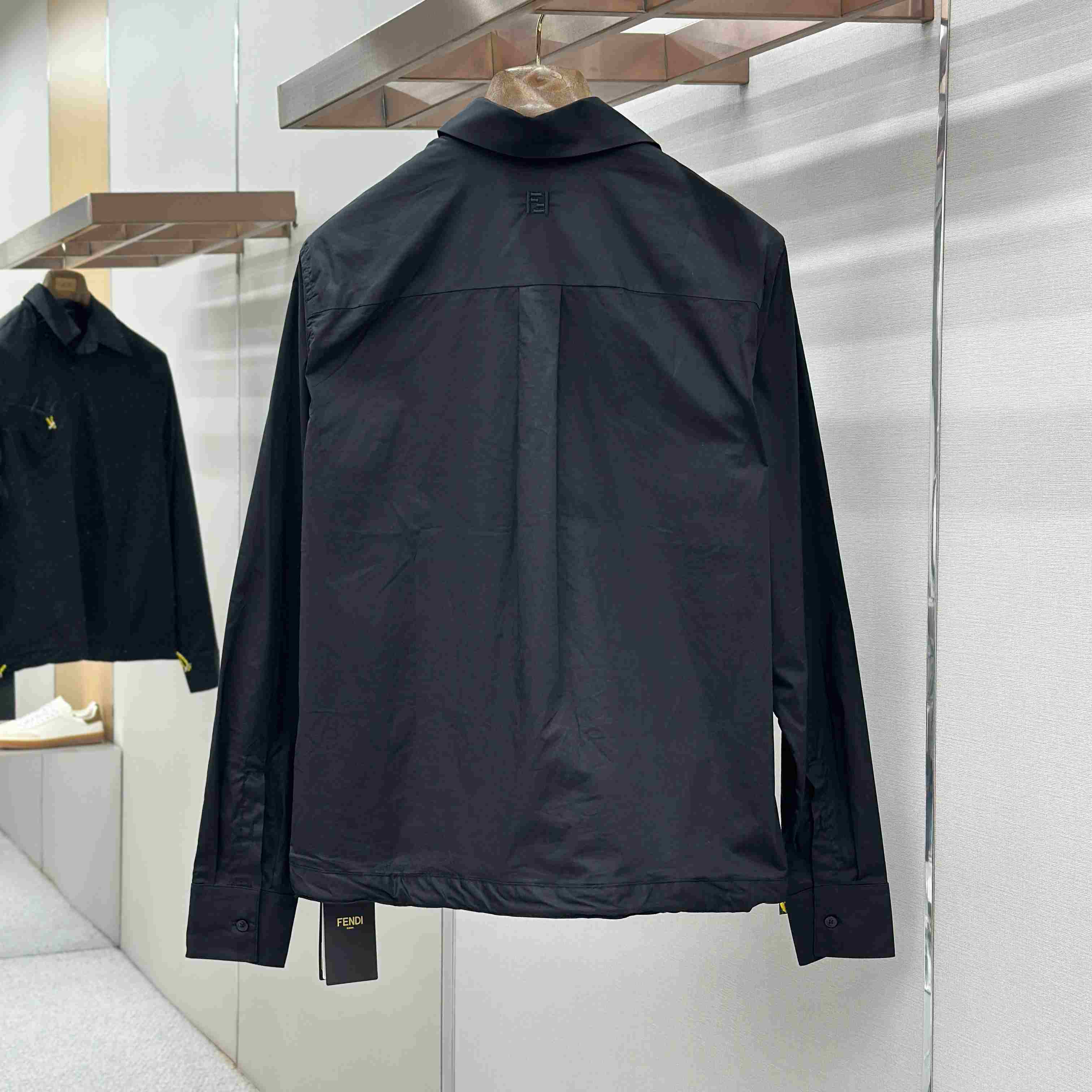 Fendi Black Poplin Shirt - DopestKickz