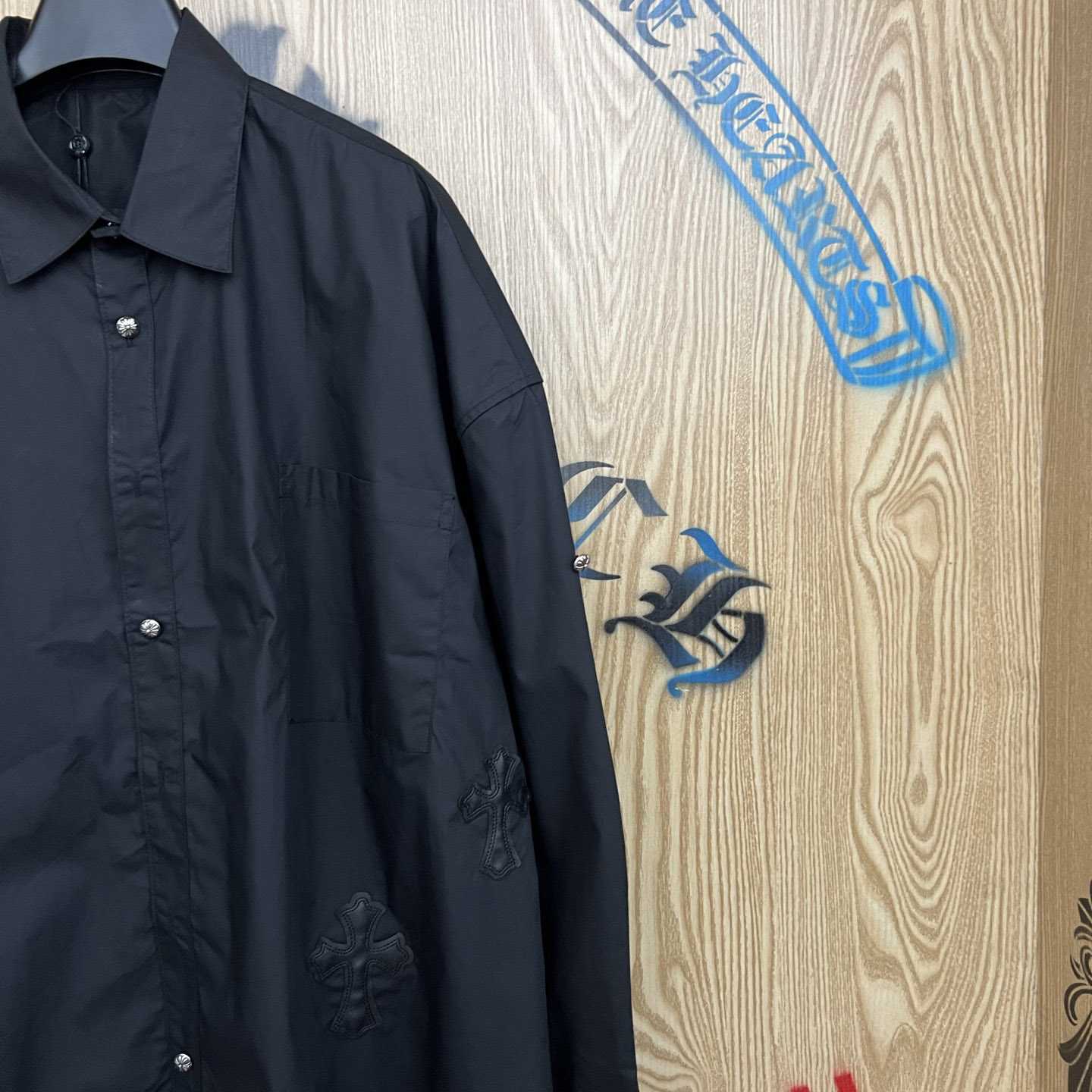 Chrome Hearts  Oversized Cross Patch Shirt - DopestKickz