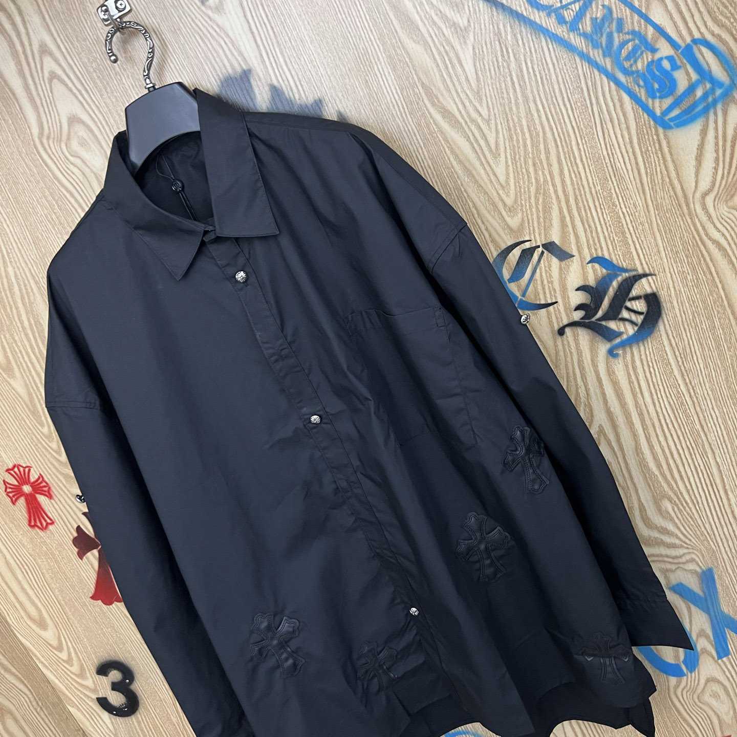 Chrome Hearts  Oversized Cross Patch Shirt - DopestKickz