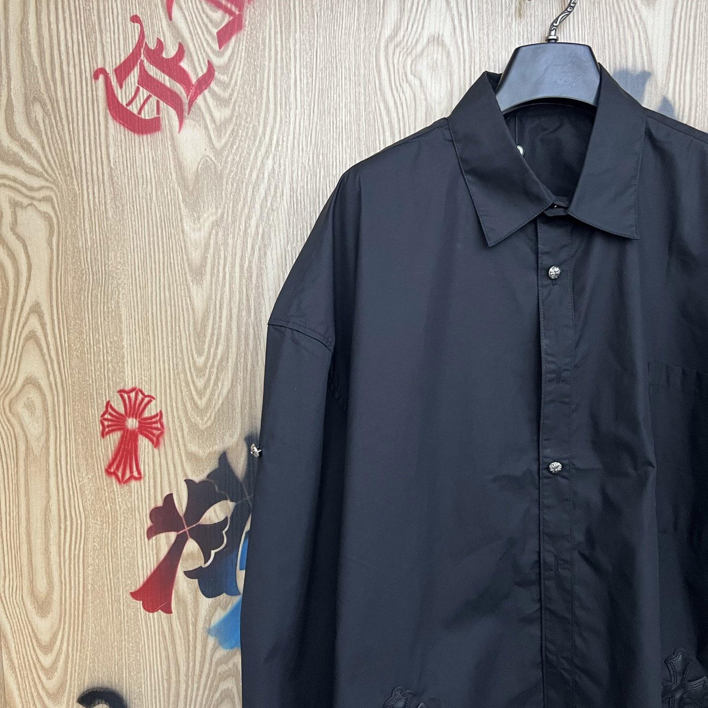 Chrome Hearts  Oversized Cross Patch Shirt - DopestKickz