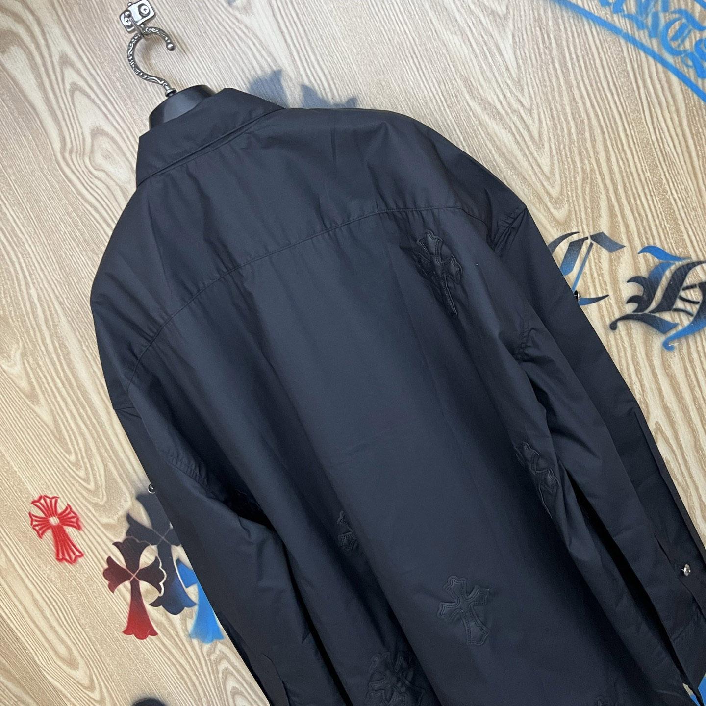 Chrome Hearts  Oversized Cross Patch Shirt - DopestKickz