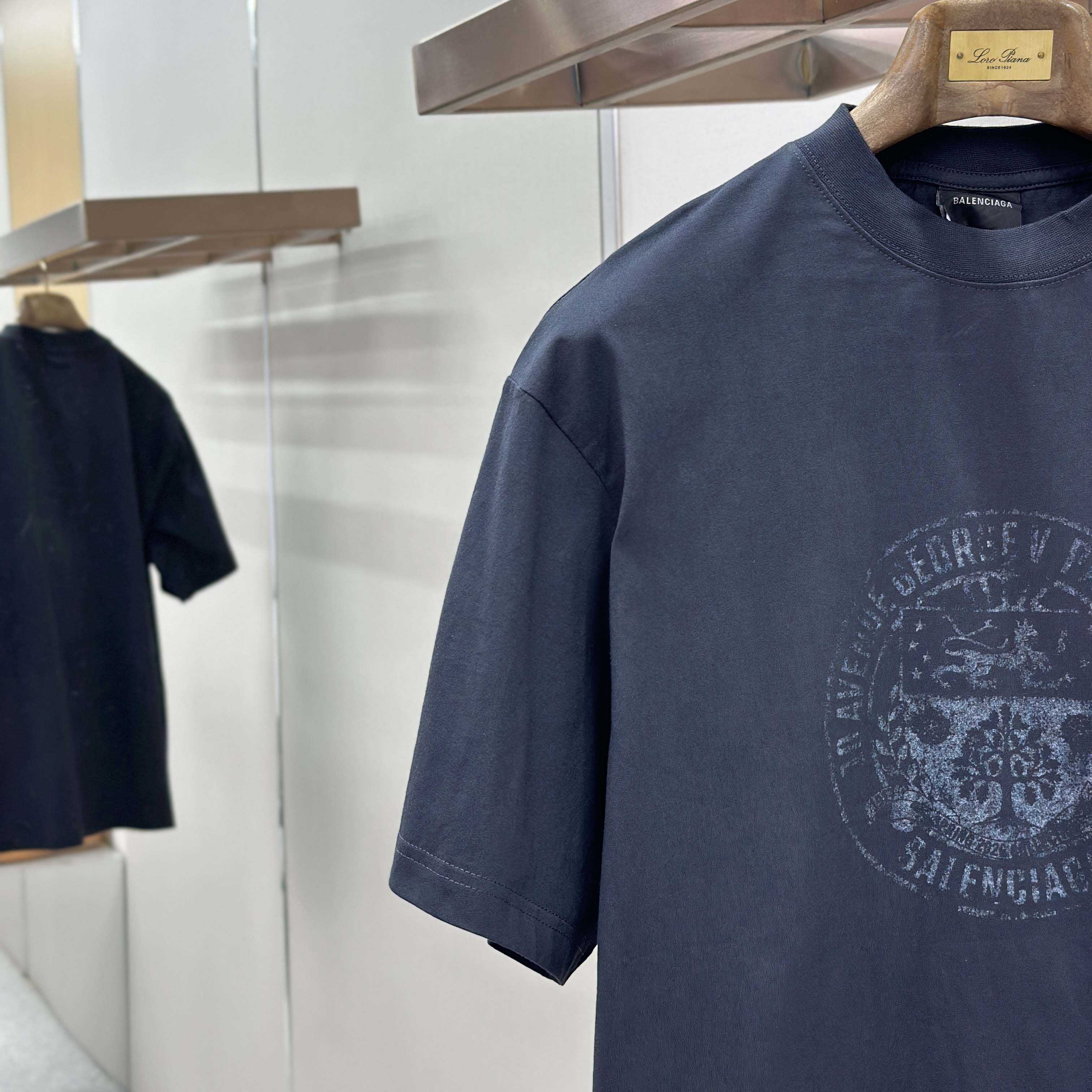 Balenciaga The Address Medium Fit T-Shirt  - DopestKickz