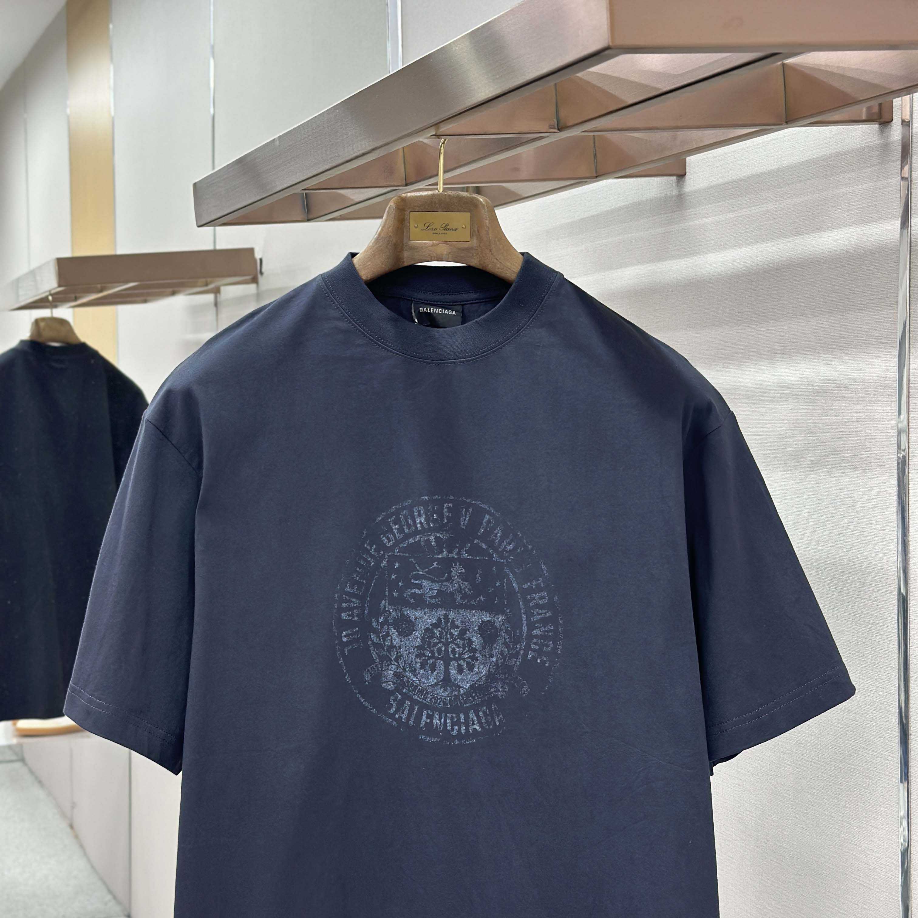 Balenciaga The Address Medium Fit T-Shirt  - DopestKickz
