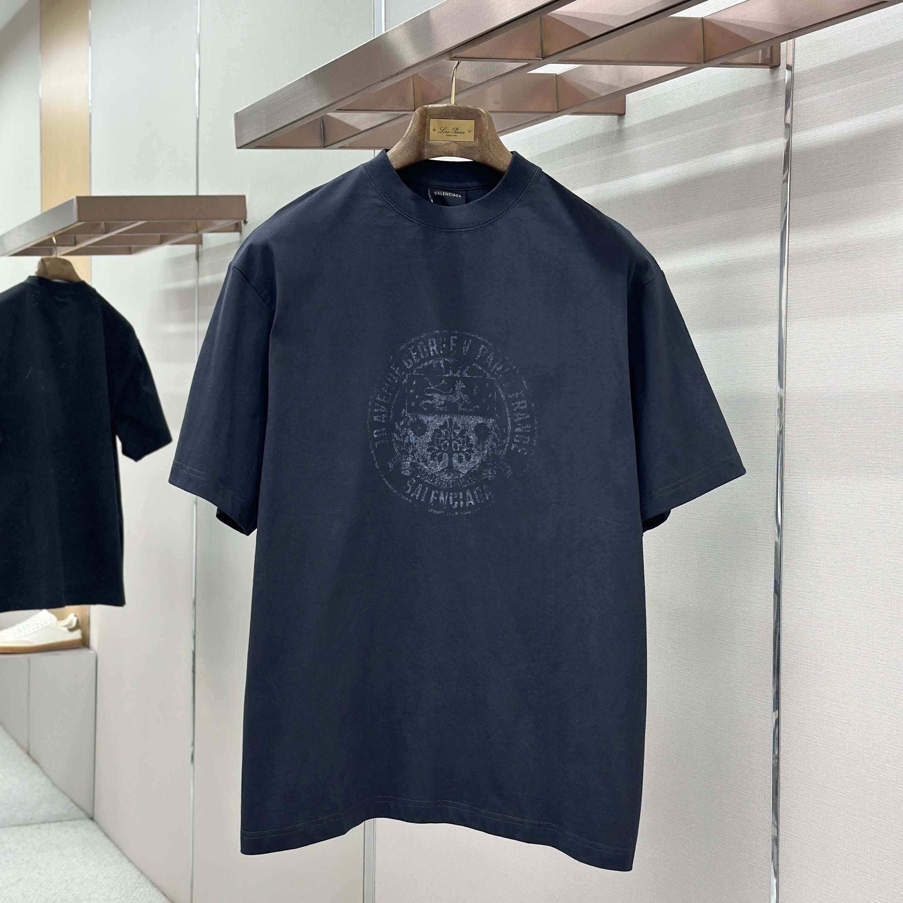 Balenciaga The Address Medium Fit T-Shirt  - DopestKickz
