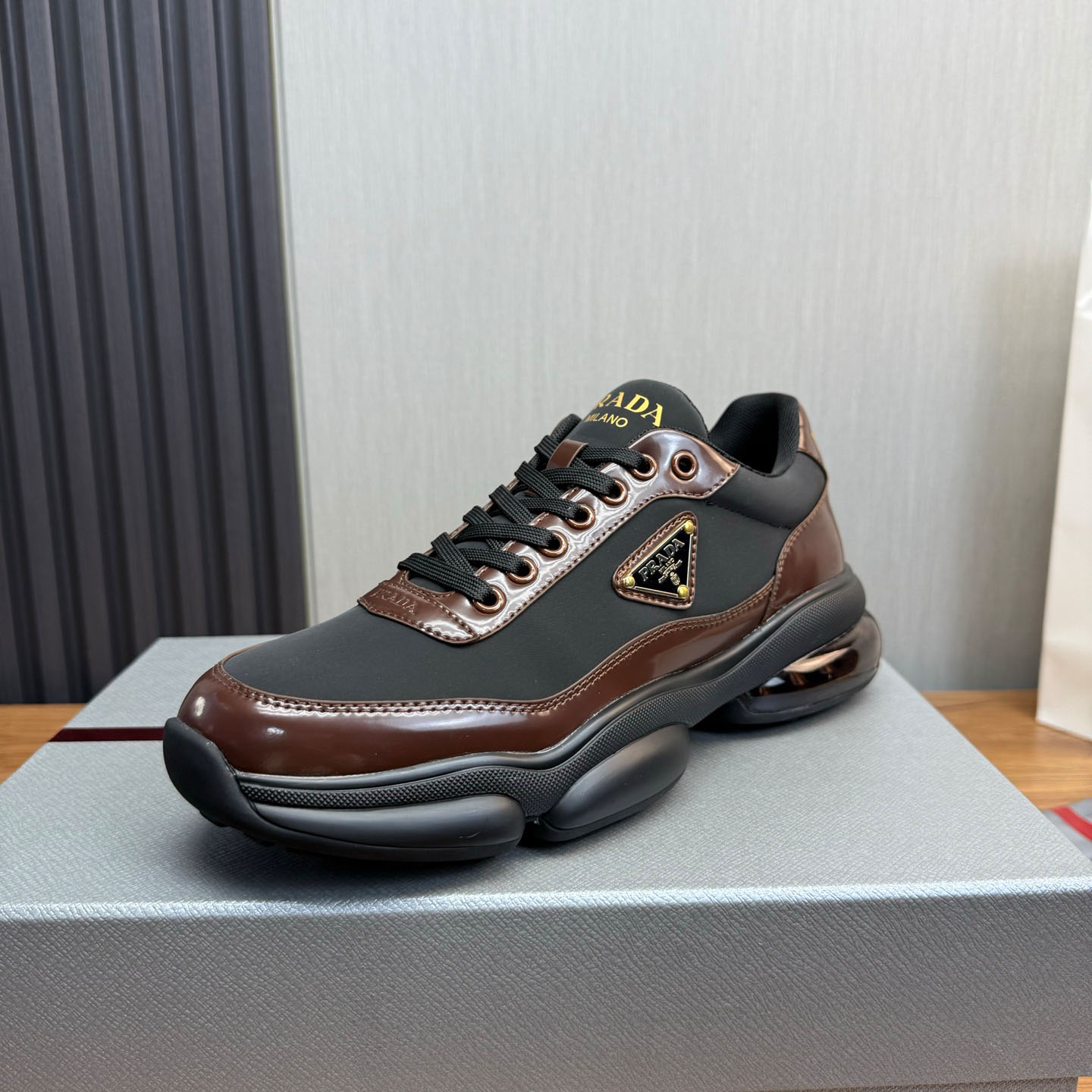 Prada Leather Sneakers - DopestKickz