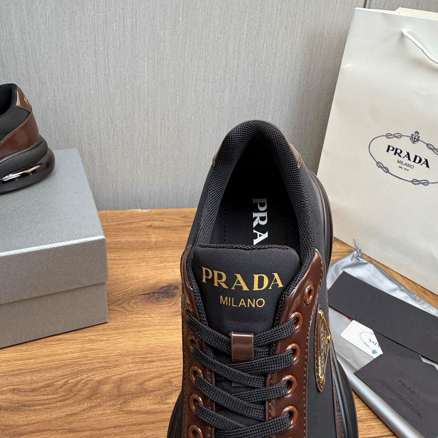 Prada Leather Sneakers - DopestKickz