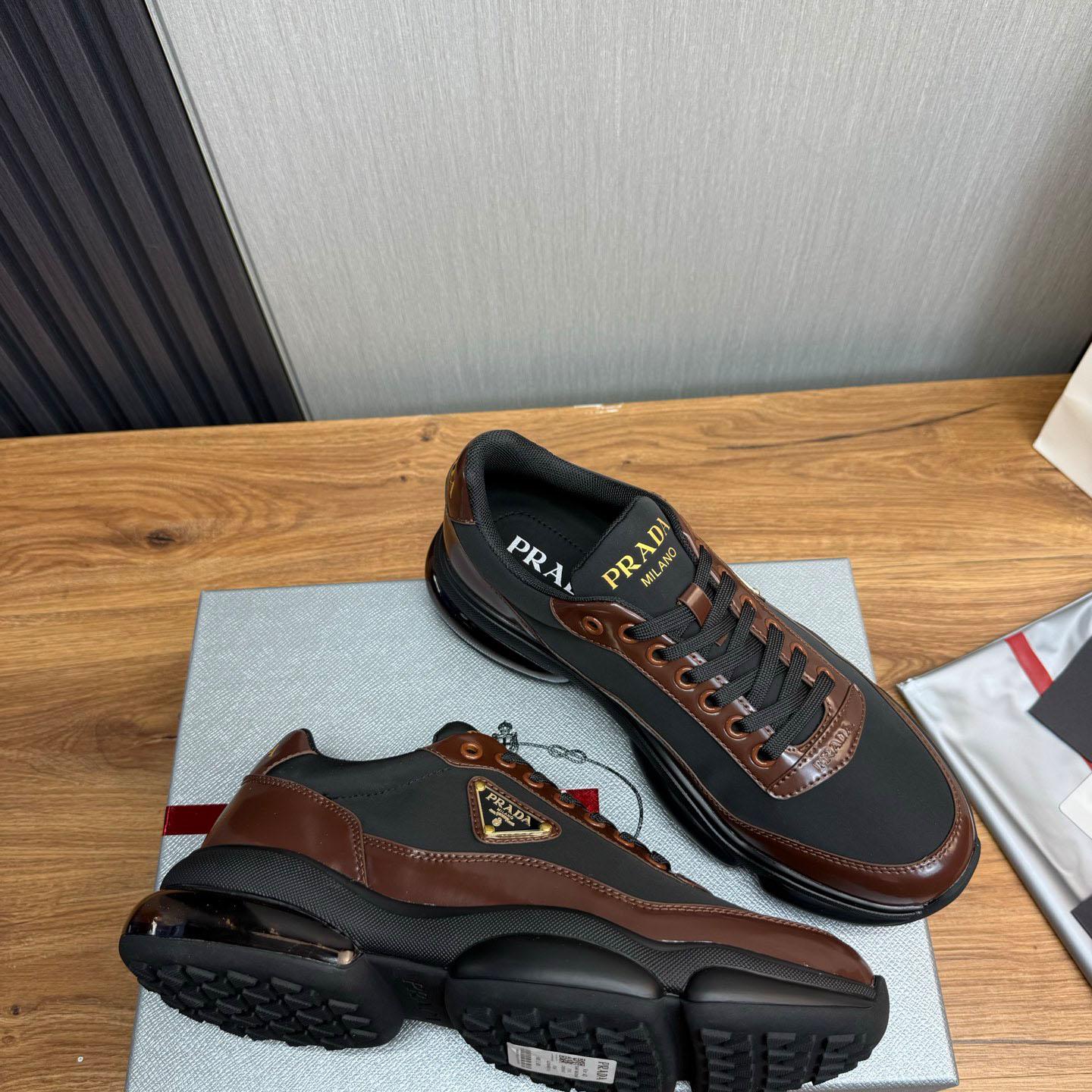 Prada Leather Sneakers - DopestKickz