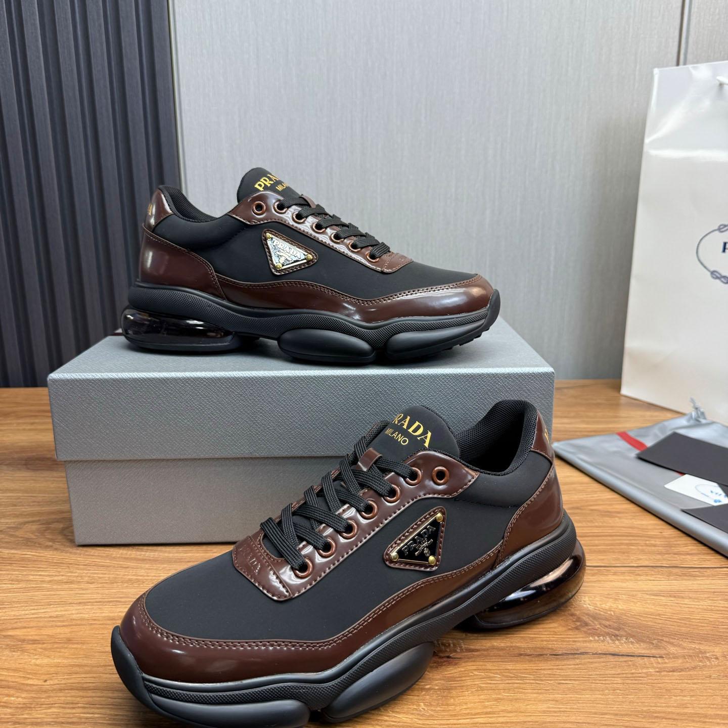 Prada Leather Sneakers - DopestKickz