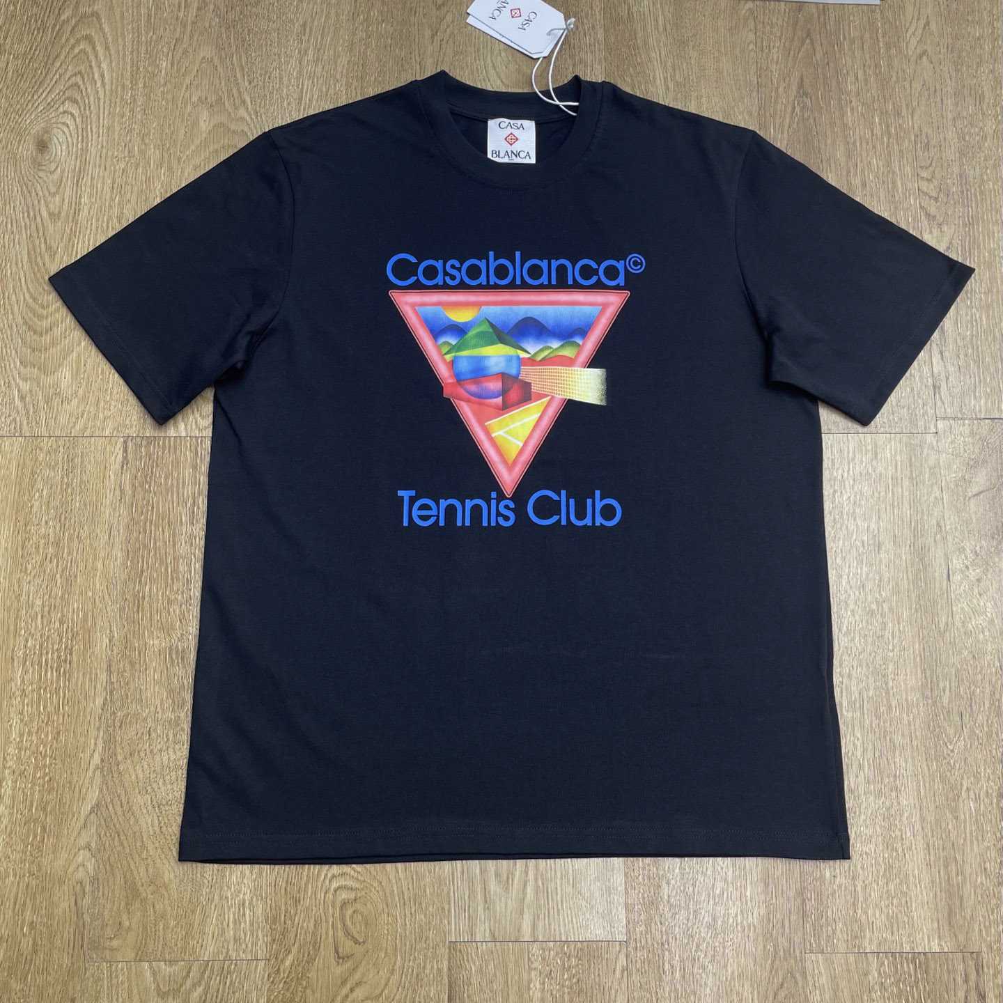 Casablanca Tennis Club Icon Short Sleeve T‑Shirt C1063 - DopestKickz