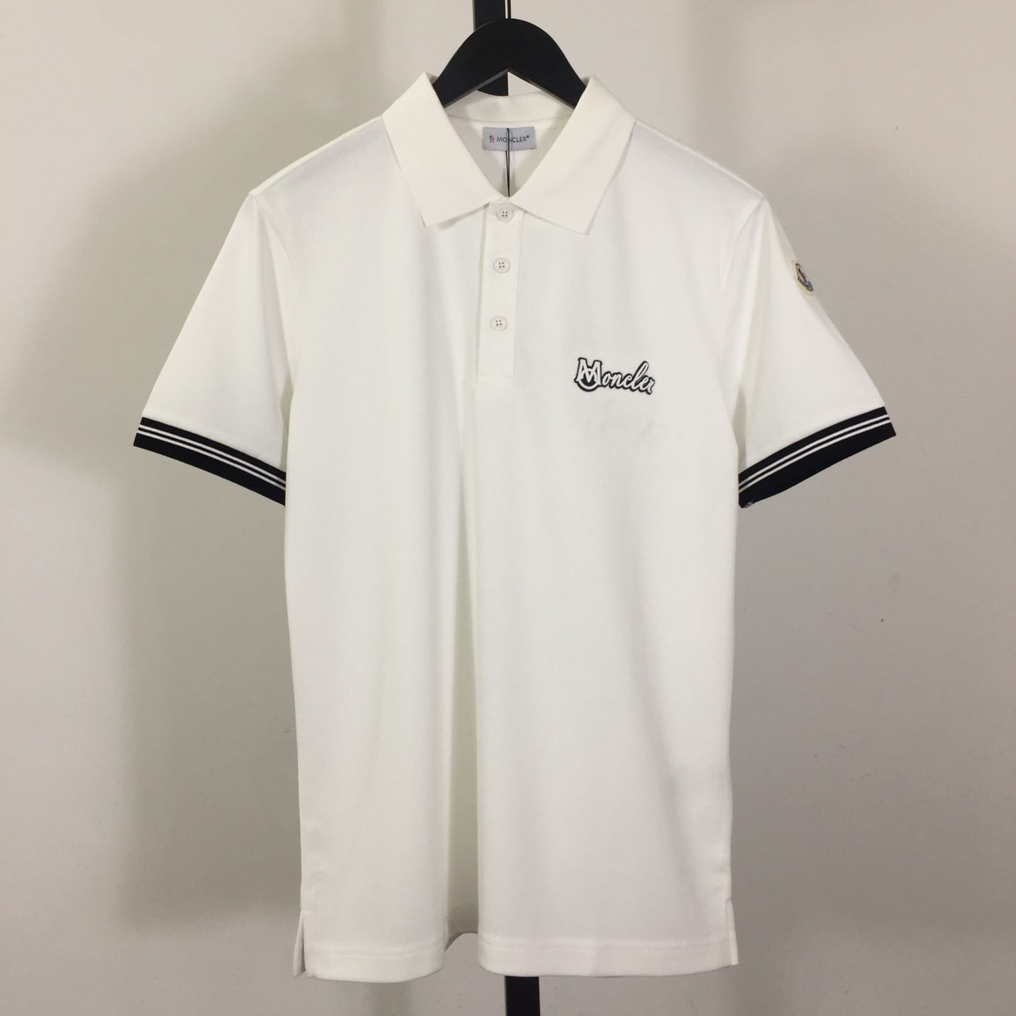 Moncler Logo-Embroidered Cotton Polo Shirt - DopestKickz