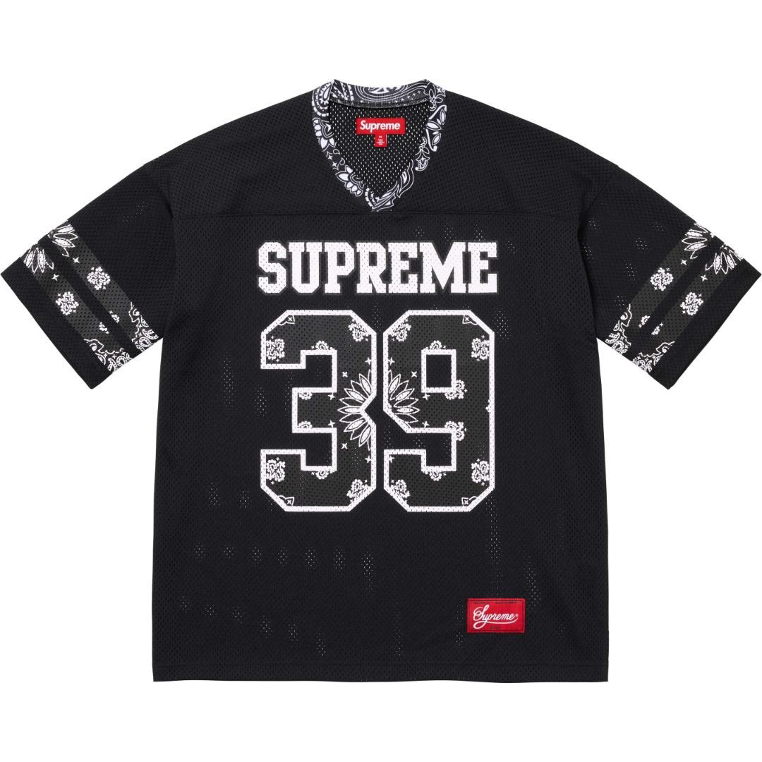 Supreme Bandana Football Jersey 'Black' - DopestKickz