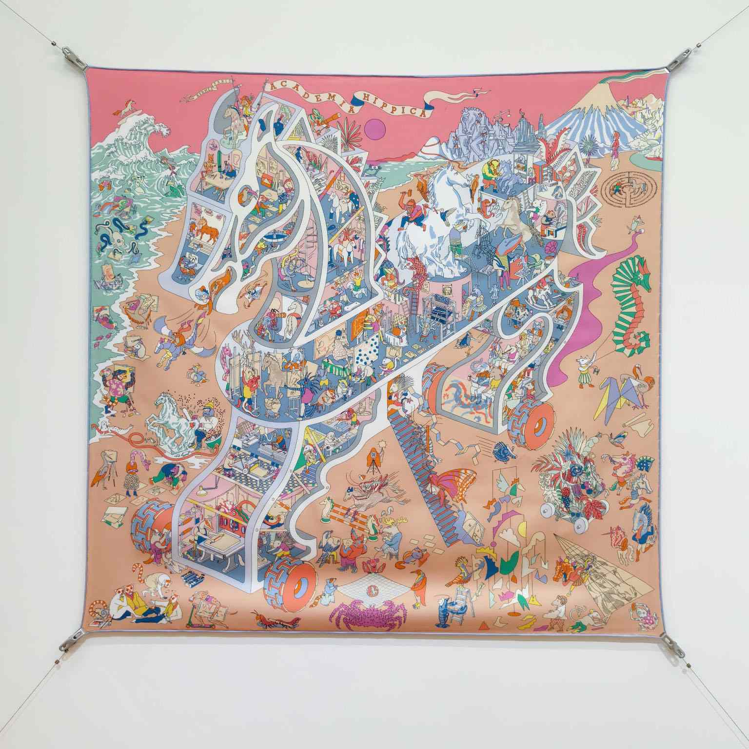 Hermes Academia Hippica Scarf 90 - DopestKickz